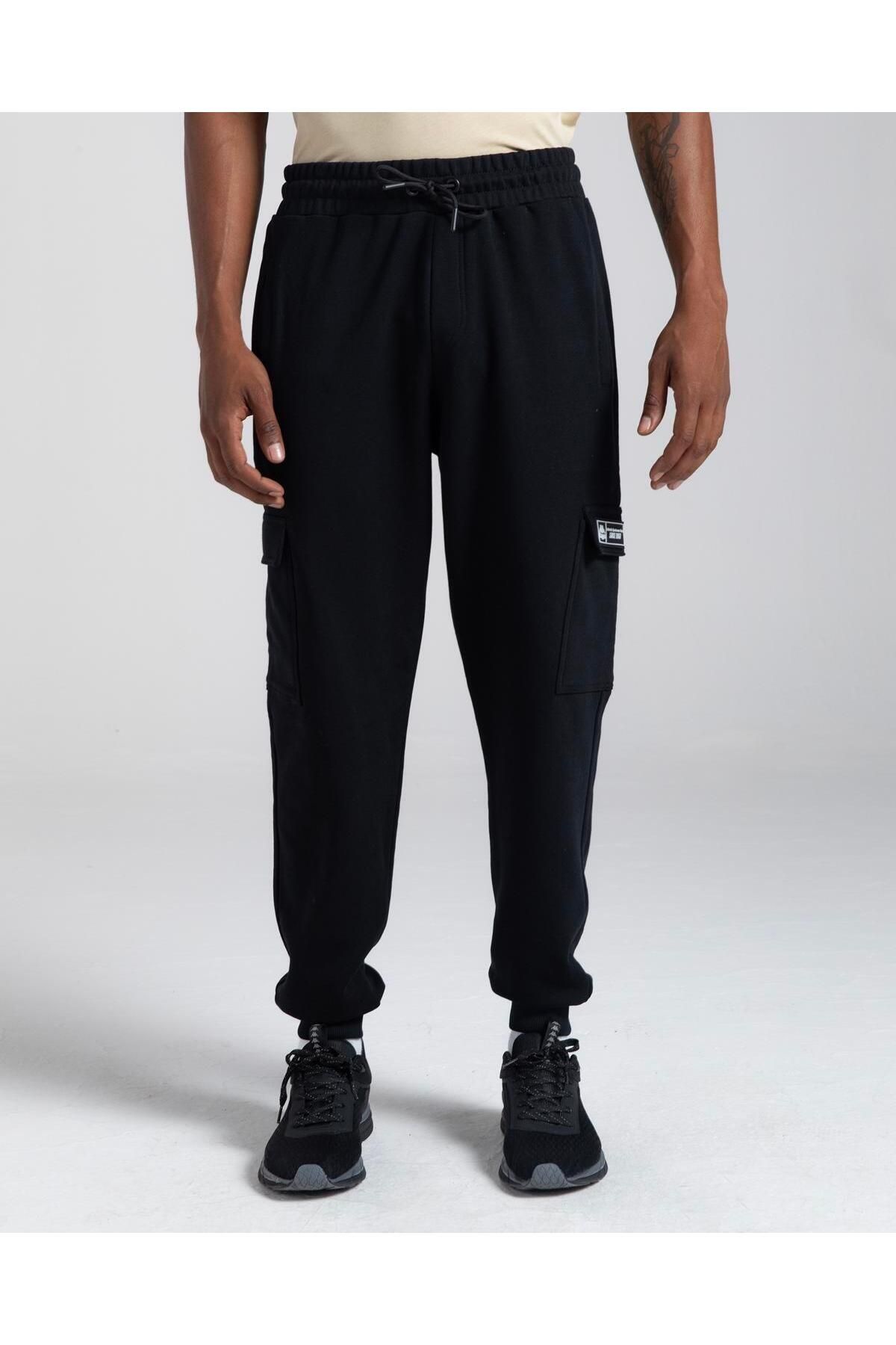شلوار ورزشی مشکی مردانه Hikari Comfort Fit Kappa