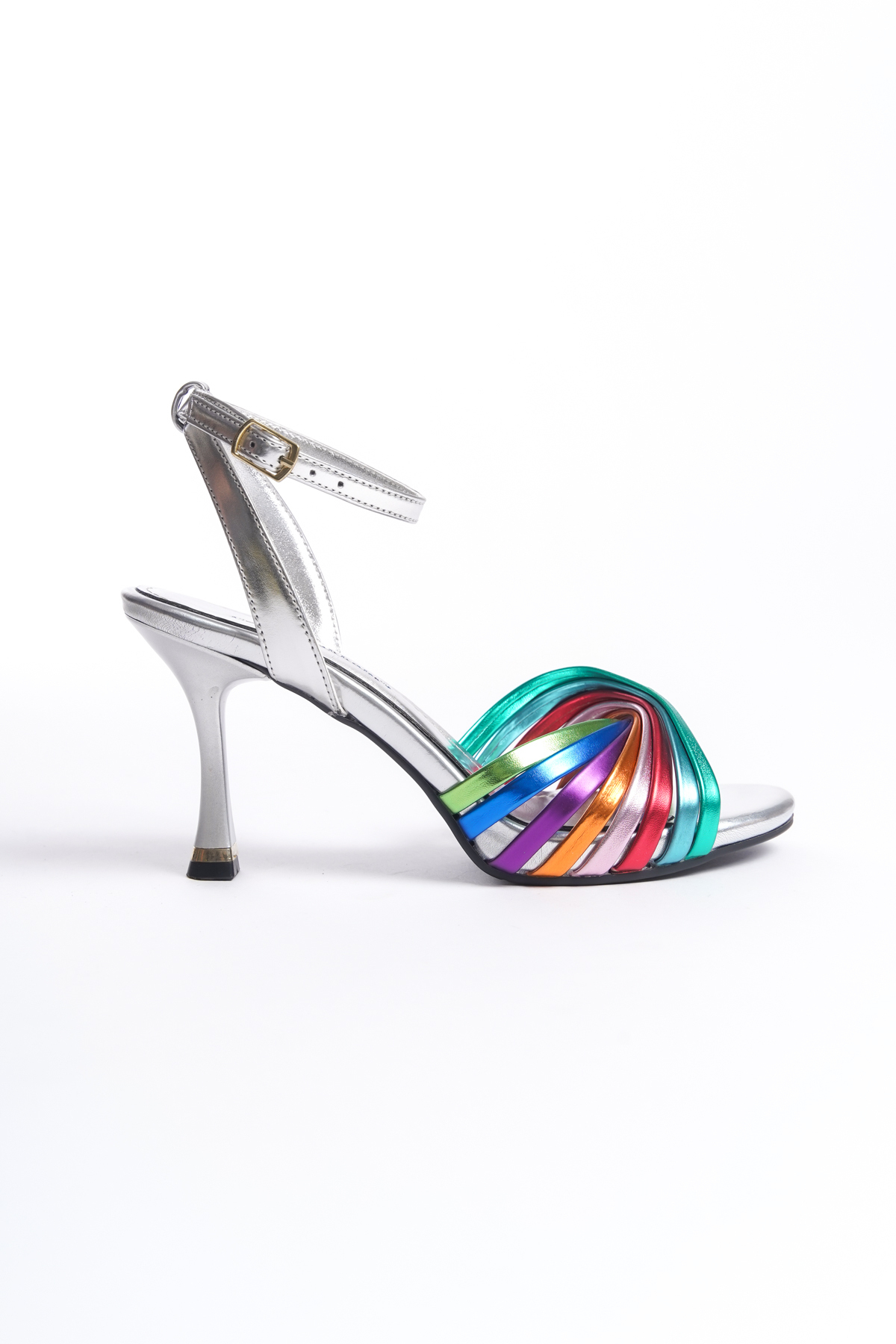 صندل زنانه نقره اي ZİESCE | BZN14005 اورجینال - تصویر 2