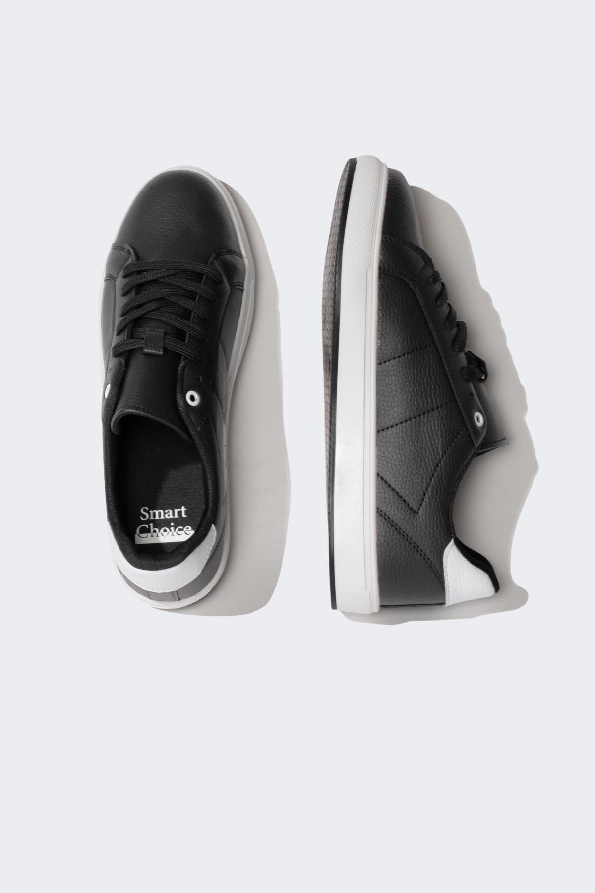 DeFacto-Men's Flat Sole Lace-Up Faux Leather Sneakers A9426axns 6