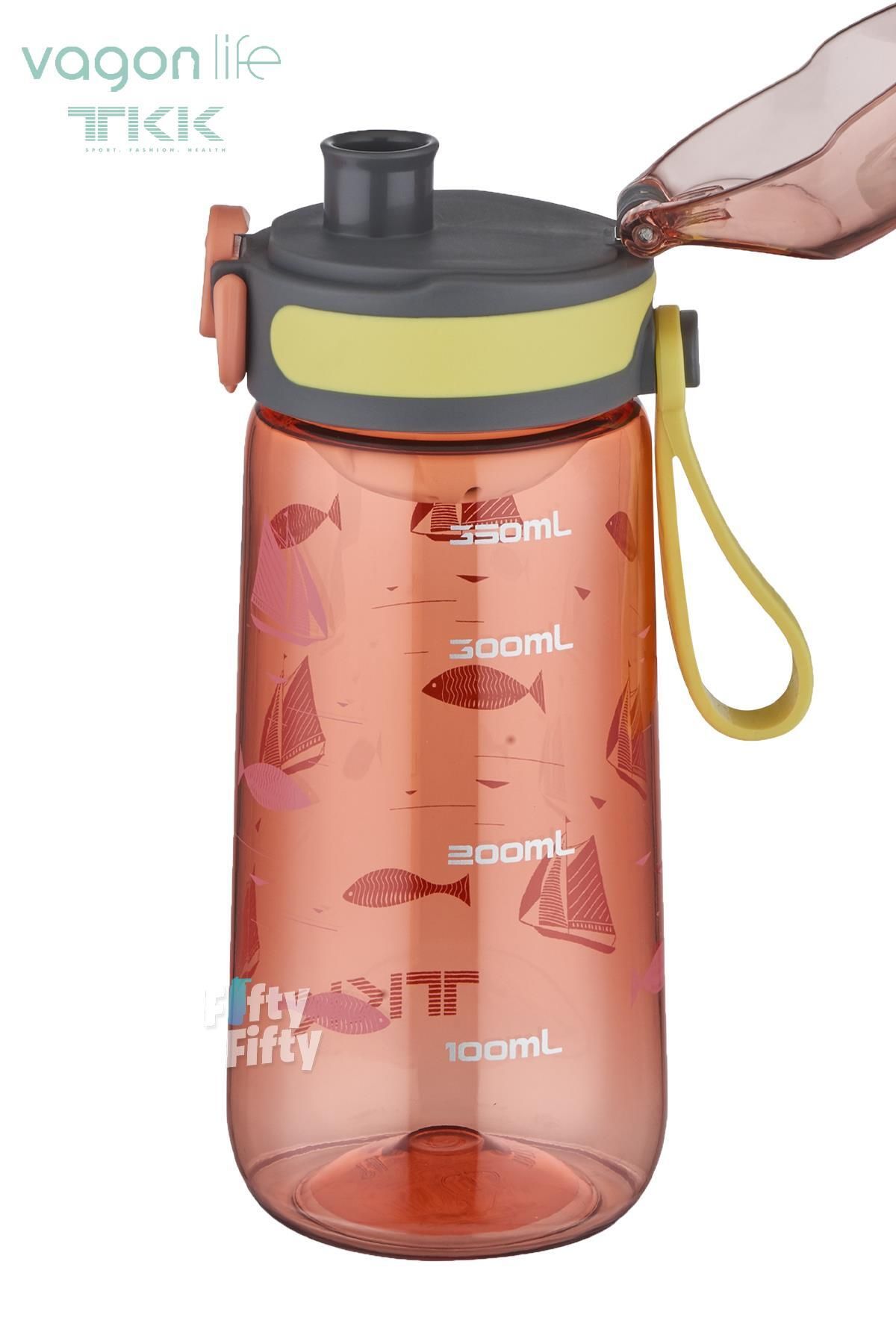 Vagonlife-TKK 400 ML Comfortable Drinking (Without Straw) Bpa Free Tritan Water Bottle with Carrying Strap FFTKK1005-400ML 2