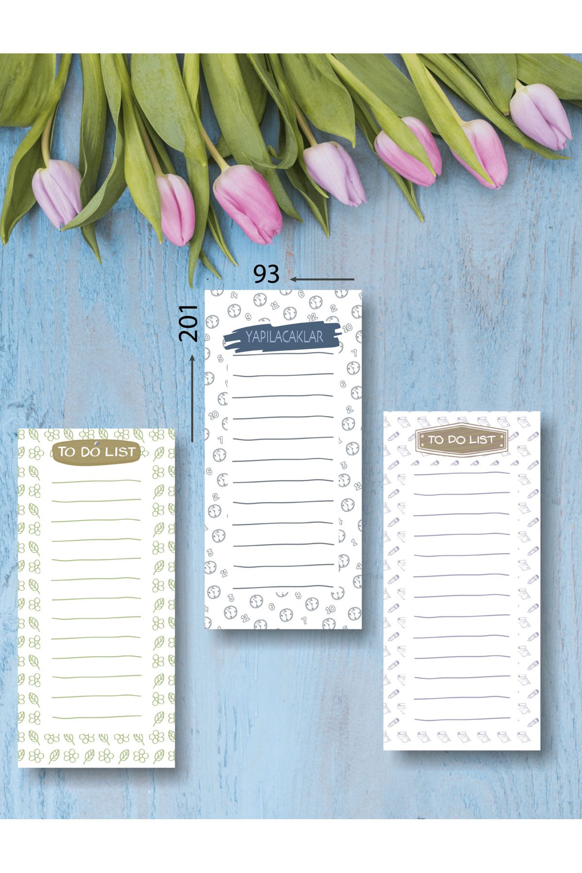 BULUT DİJİTAL-Set of 3, To_do List, To Do List 50 Sheets 1