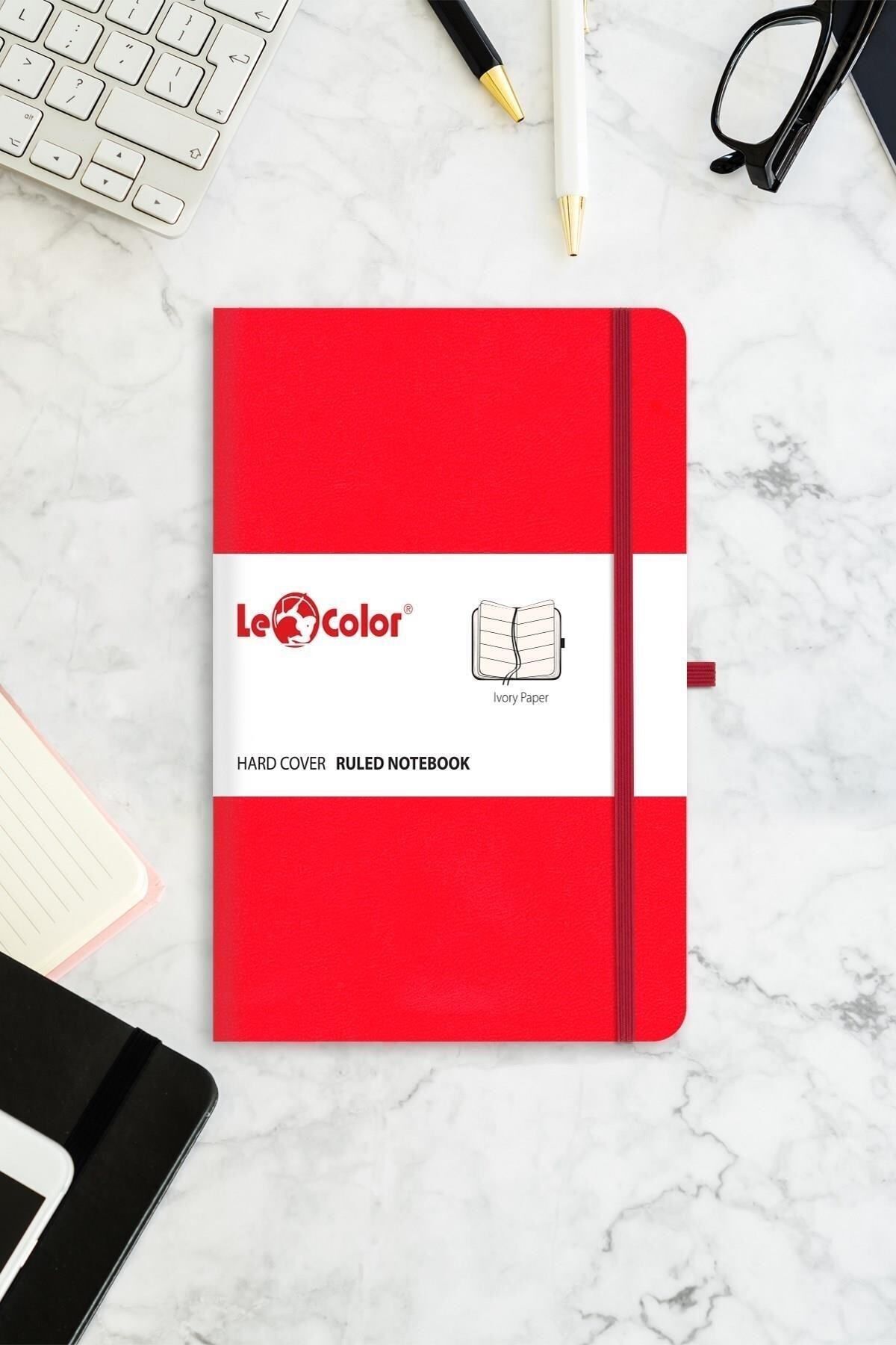Le Color-طقم دفتر ملاحظات مكون من قطعتين 13x21 أحمر وأسود 3