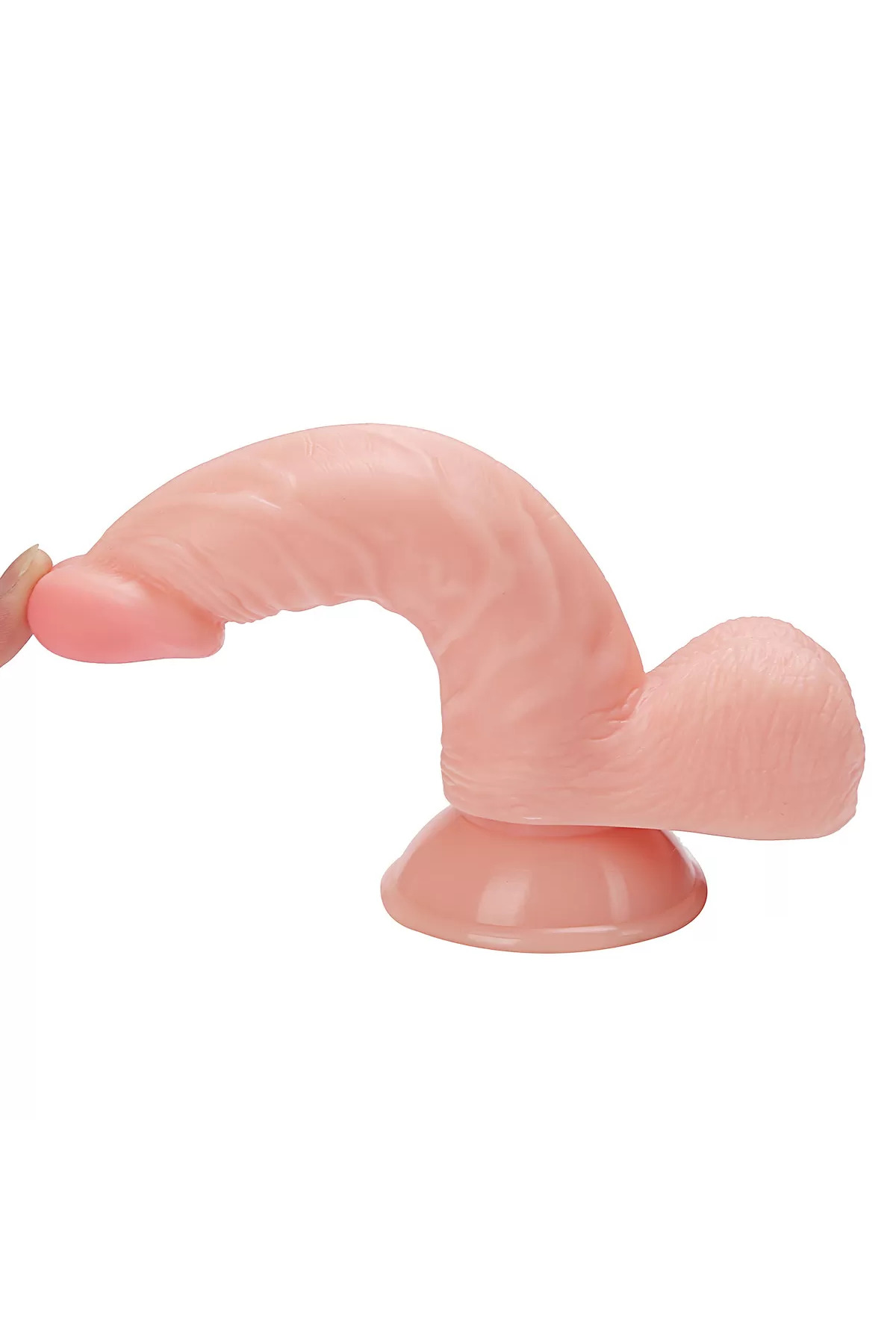 Vıto Dildo Gerçekçi Et Dokusunda Eğik Realistik Penis 16cm 2
