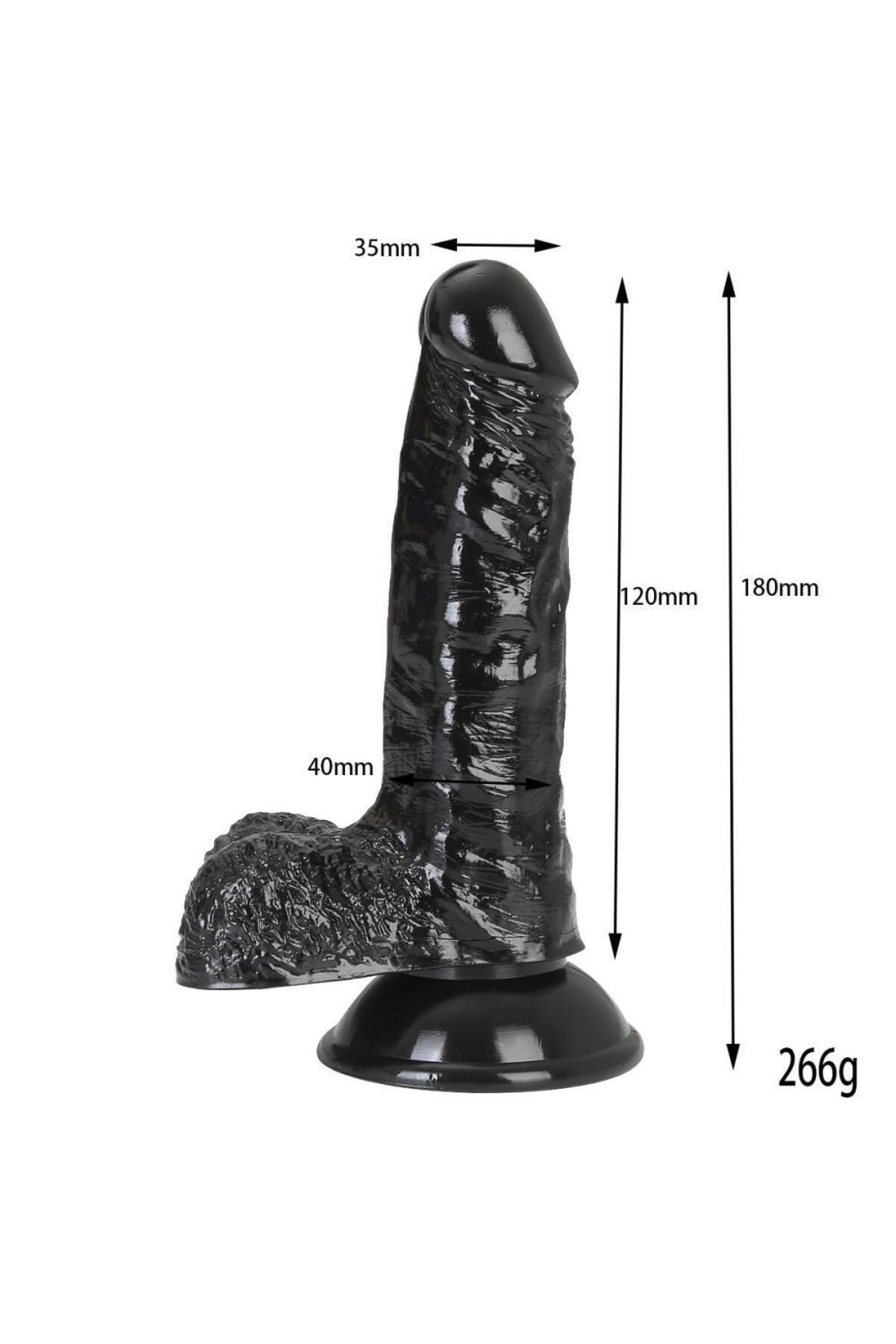 Gene Dildo Gerçekçi Et Dokusunda Realistik Penis 18 Cm 5