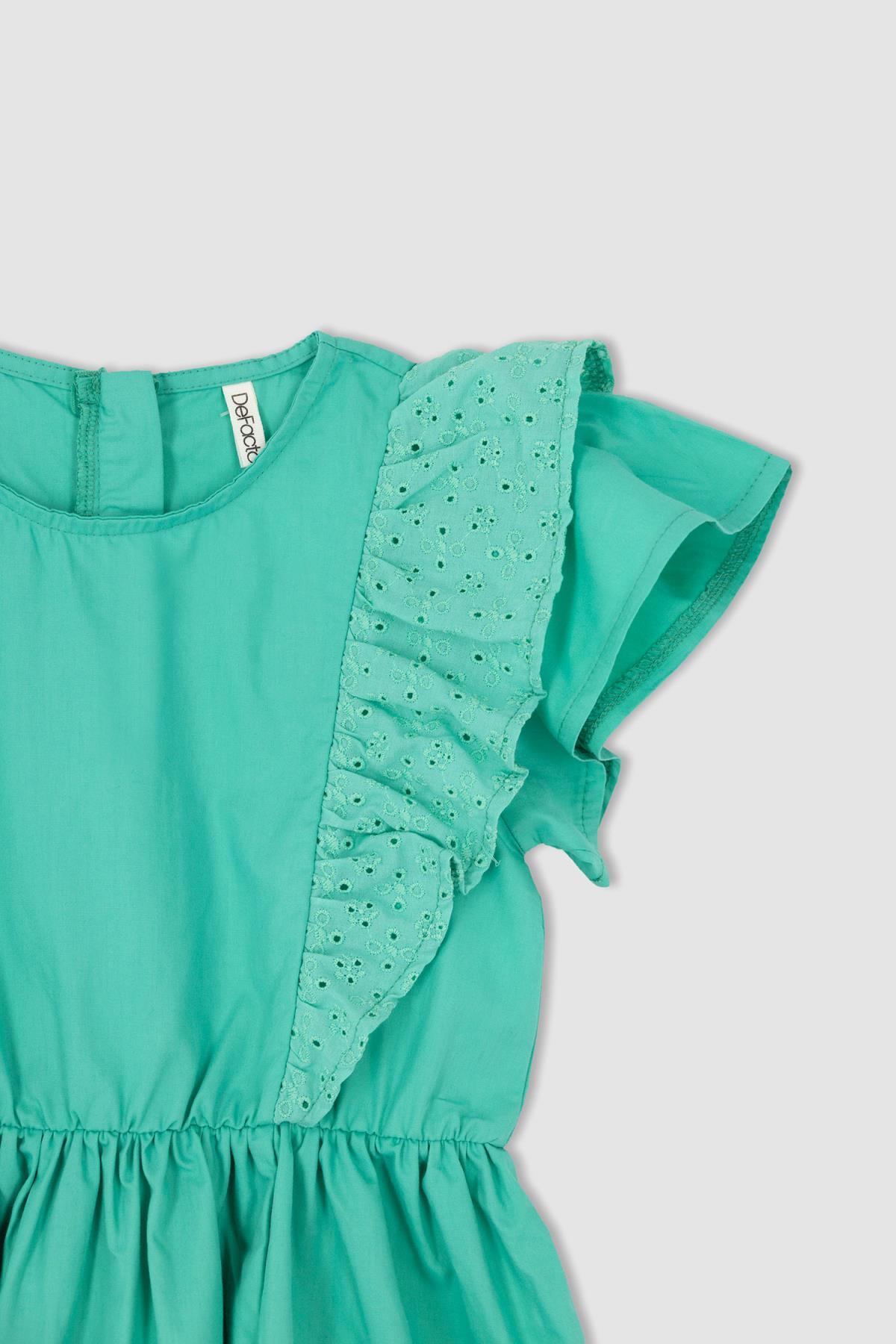 لباس مجلسی دخترانه فیروزه دفکتوDefacto | X7631A622SM اورجینال - تصویر 2