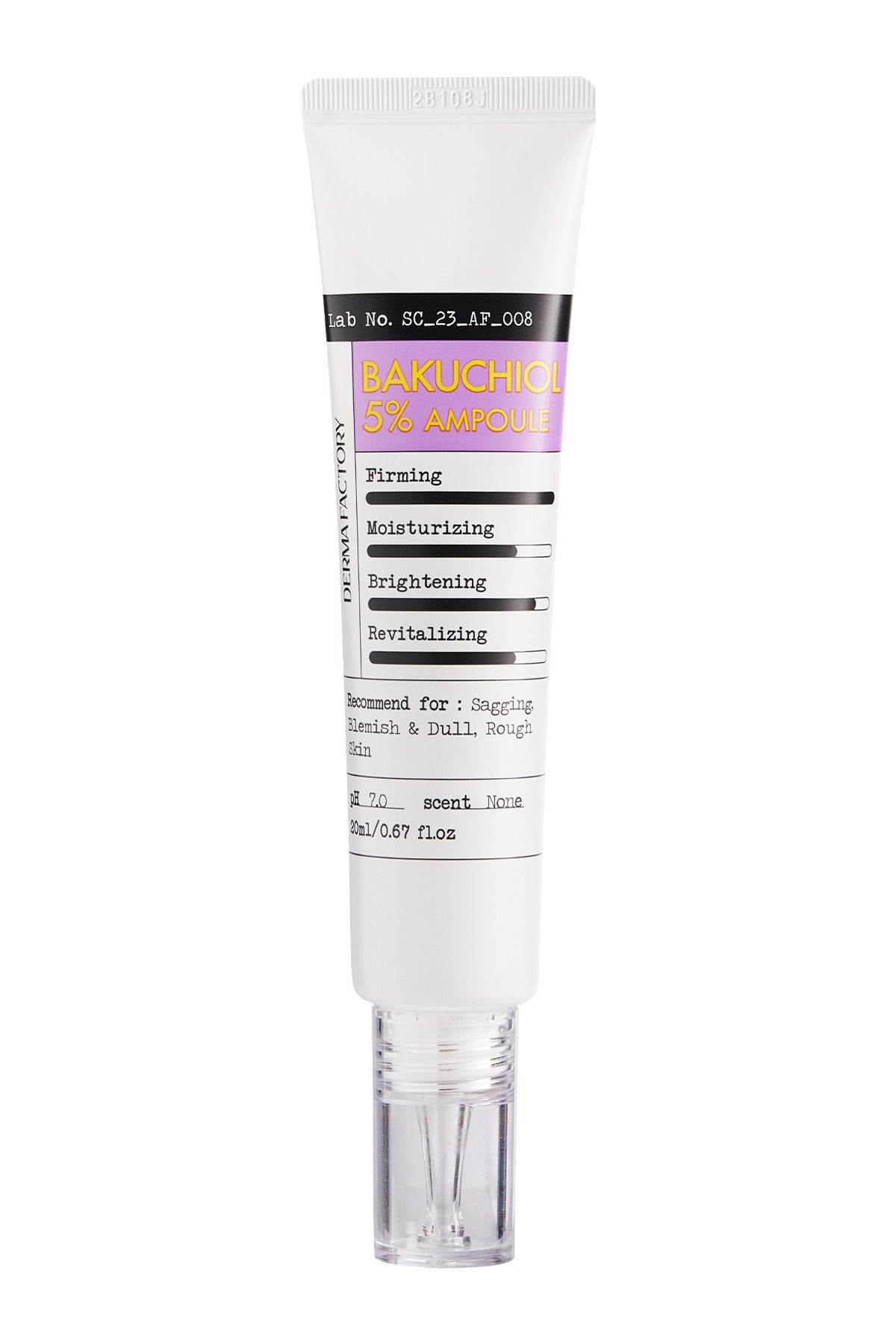 DERMA FACTORY-5% Bakuchiol Containing - Elasticity Increasing and Skin Regulating Serum Derma Factory Bakhuciol Ampoule 1