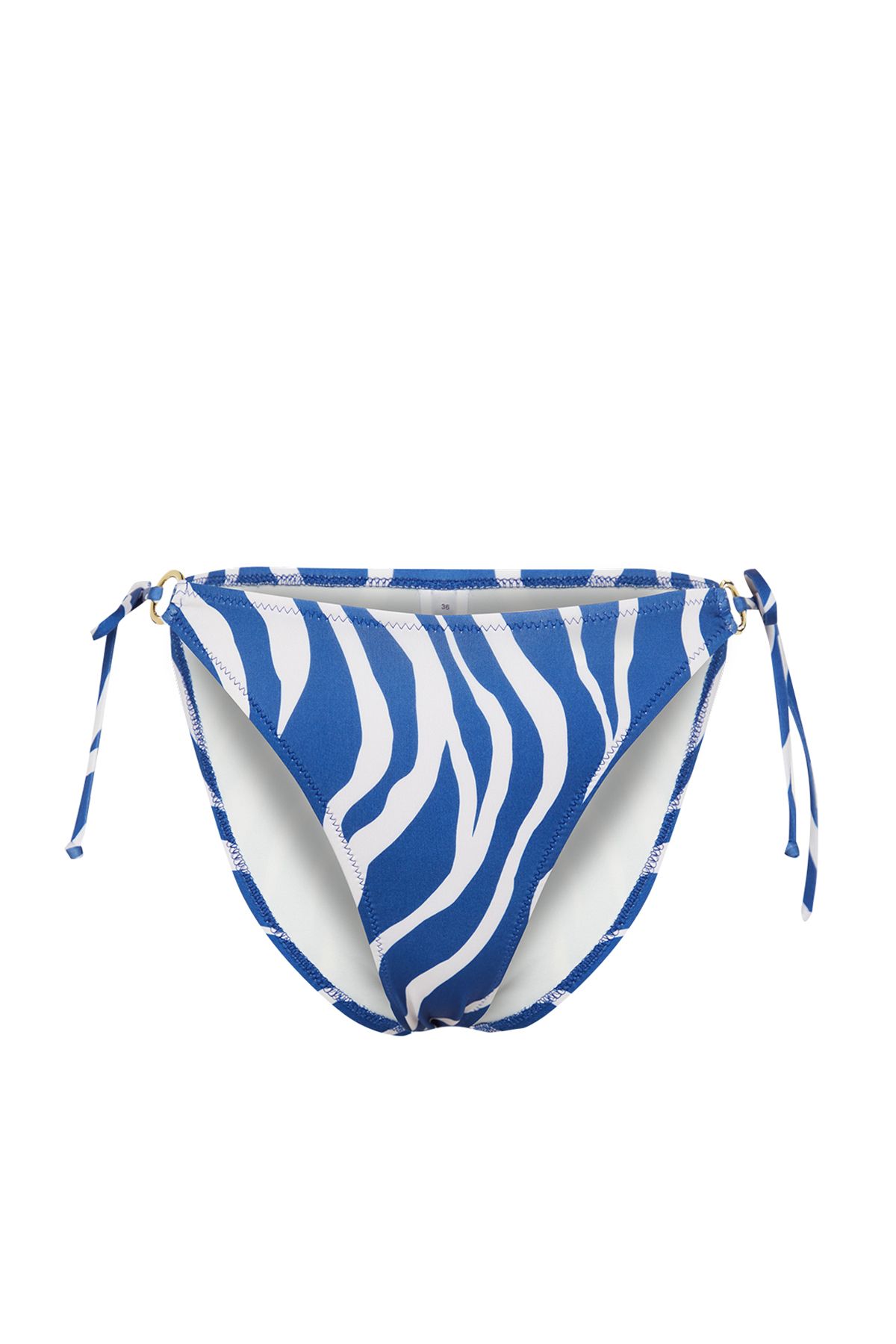 Trendyol Collection-Zebra Patterned Regular Bikini Bottom - Accessory TBESS24BA00135 6