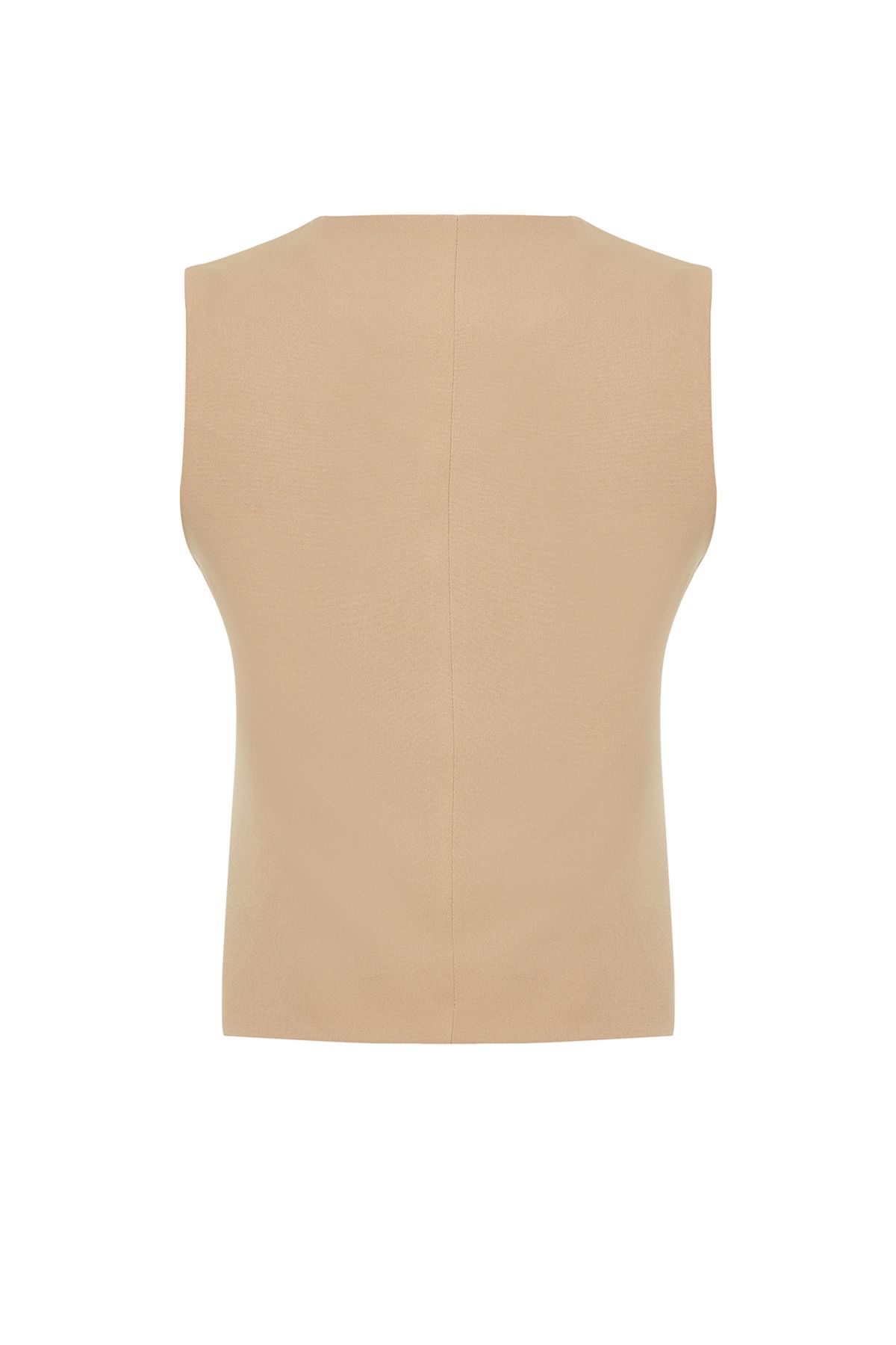 Trendyol Collection-Vestă țesătă cu nasturi, cu nasturi, din nurcă TWOSS21YE0009 8