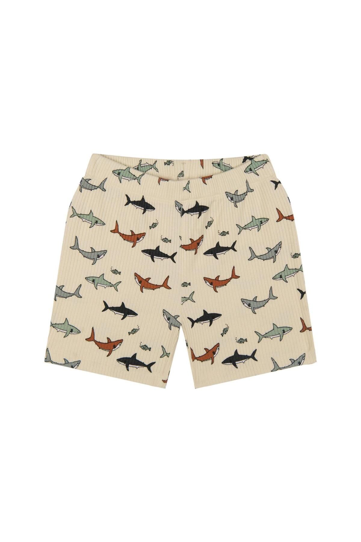 Antebies-Shark Pajama Set with Shorts 3