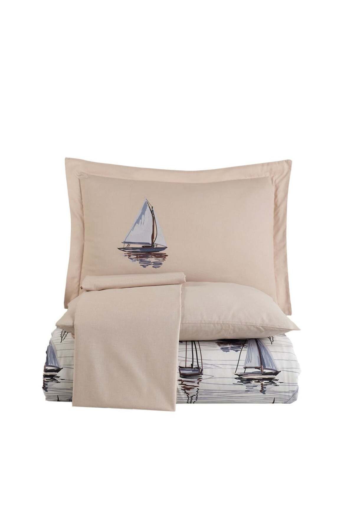 Hobby-Irma Beige - Set cuvertură dublă Ranforce 4