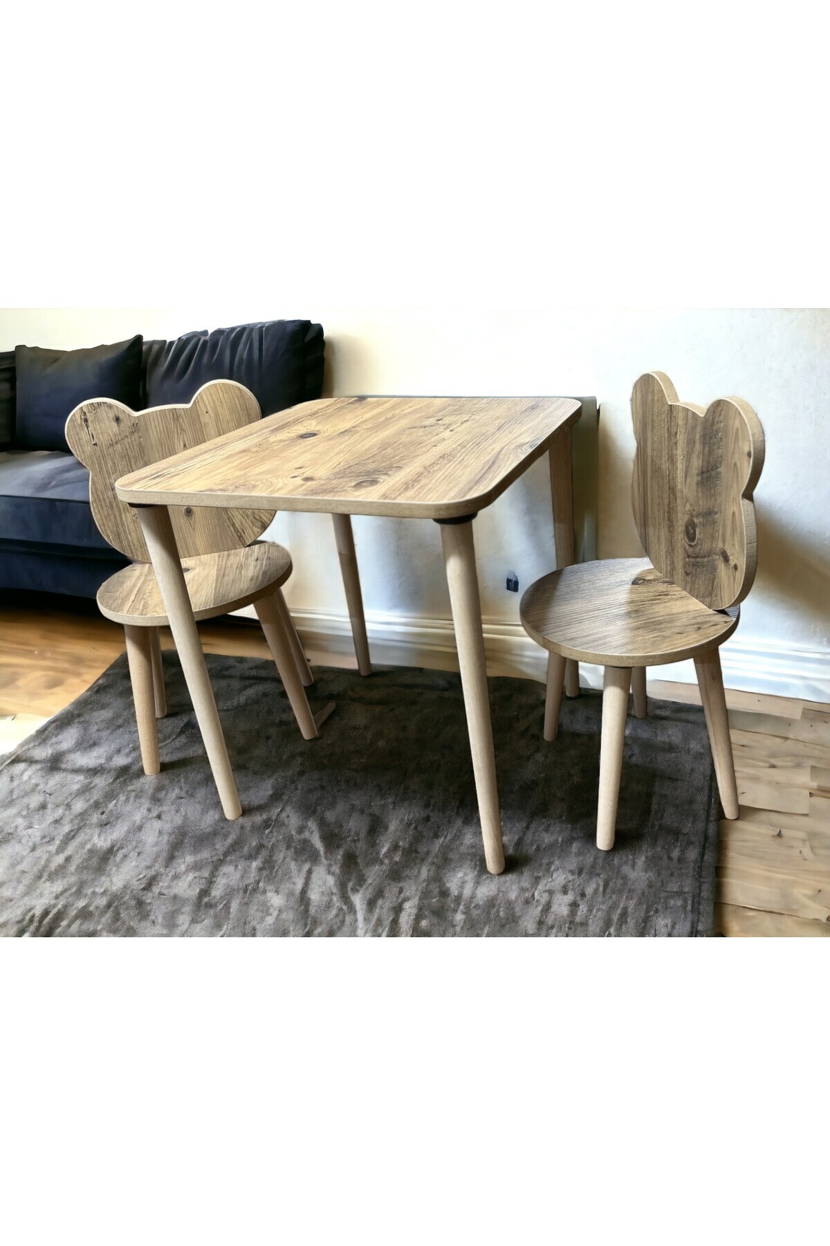 Pine Panda Kids Table Chair Set Activity Table Desk 1 Table 2 Chairs