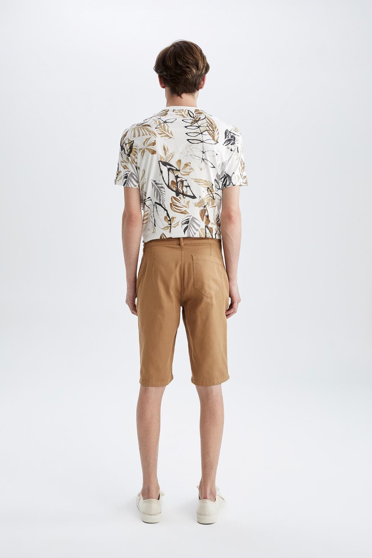 DeFacto-Regular Fit Bermuda Shorts with Lace Waist 6