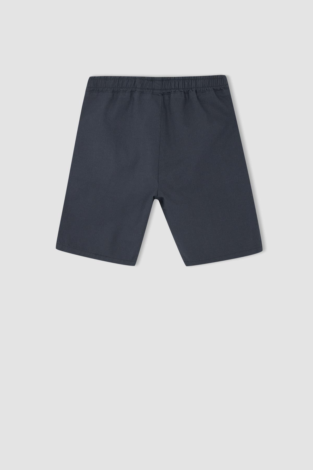 شورت و شلوارک پسرانه خاکستری دفکتوDefacto | X3071A622HS اورجینال - تصویر 4