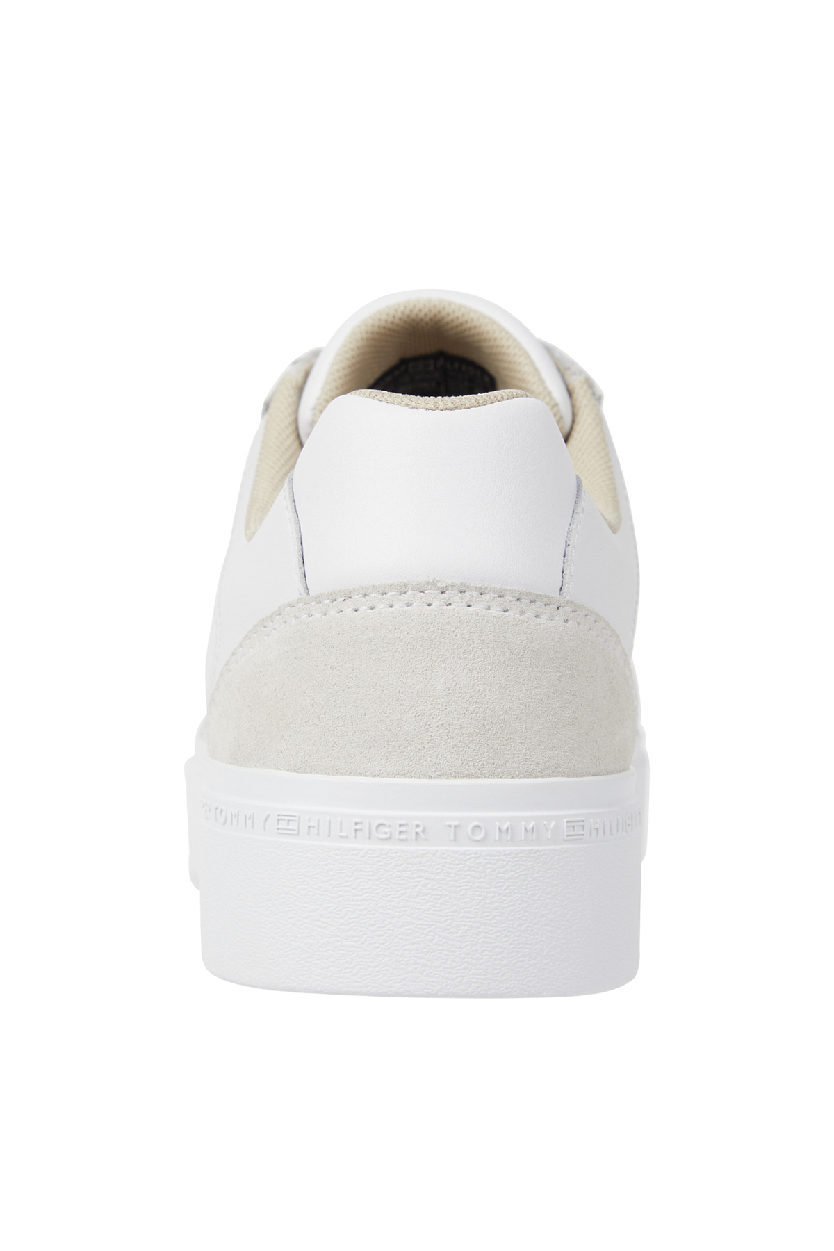 کفش Tommy Hilfiger تامی هیلفیگر ورزشی زنانه سفید FW0FW07683YBS اورجینال - تصویر 4