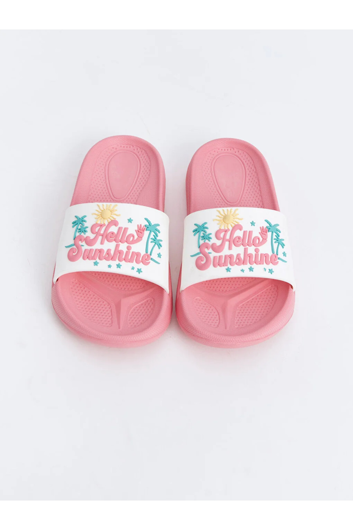 LC Waikiki-Printed Single Striped Girl's Slippers 2