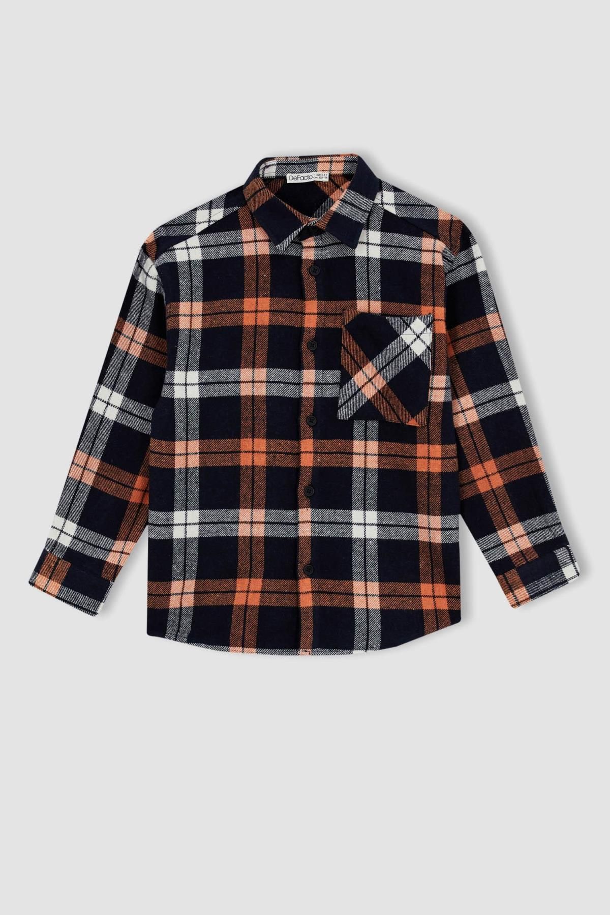 Erkek Çocuk Oversize Flanel Uzun Kollu Gömlek Z1000a623sp
