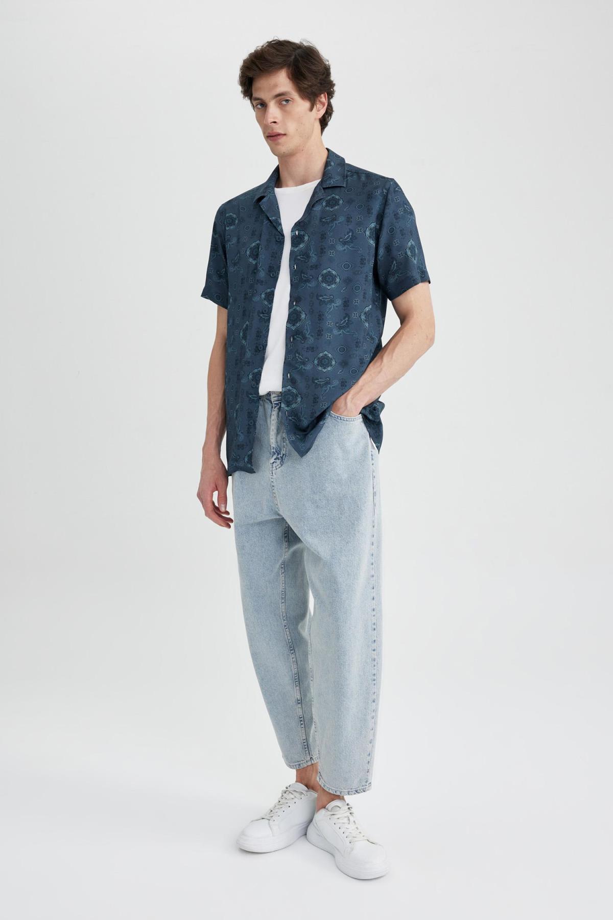 پیراهن مردانه دفاکتو | Z5535AZ23SM Defacto - Image 6