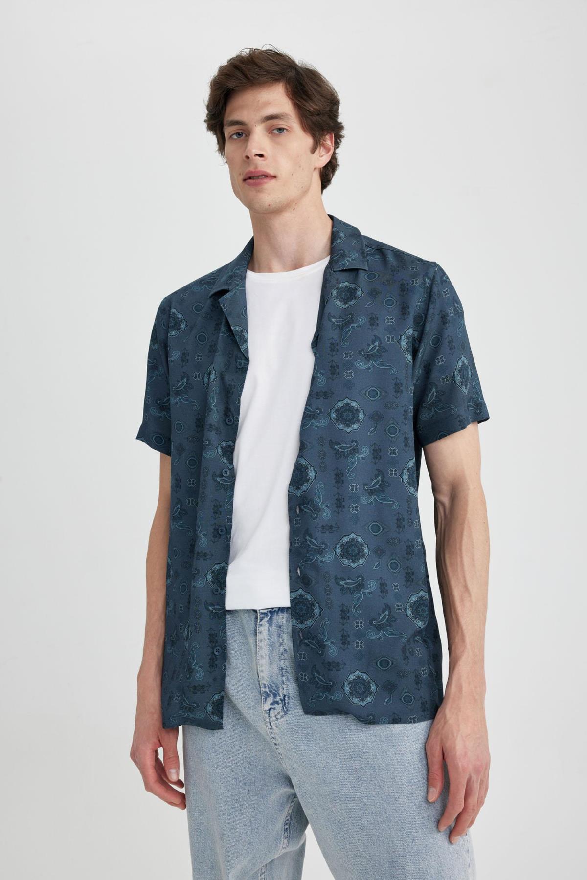 پیراهن مردانه دفاکتو | Z5535AZ23SM Defacto - Image 7