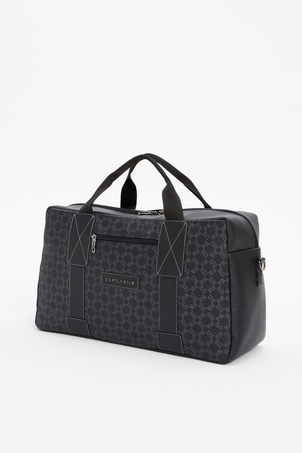 US Polo Assn 23812 Travel Suitcase Sports Hospital Bag Hand and Shoulder Zamanity Bag Hand cawcase BLACK U.S. Polo Assn.