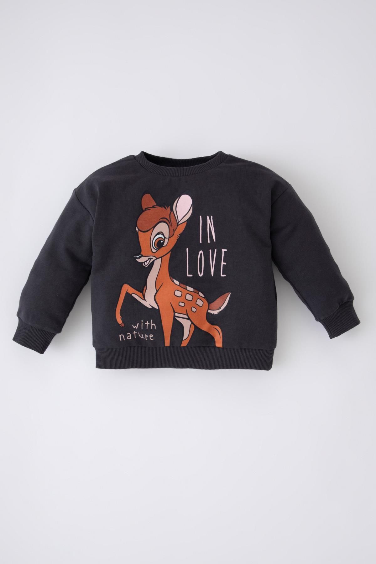 Defacto K z Bebek Disney Bambi Bisiklet Yaka Sweatshirt Z4622a223sp Fiyat Yorumlar Trendyol