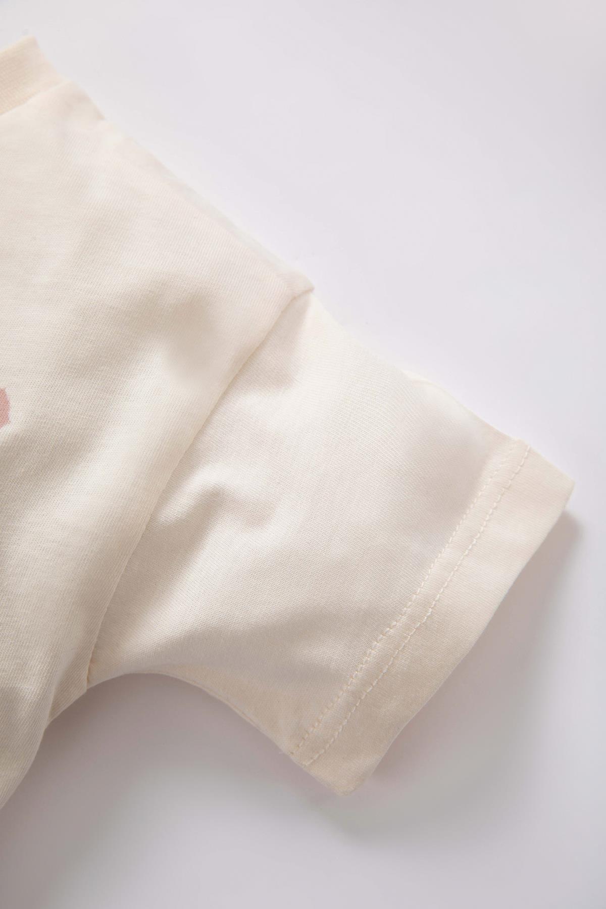 Defacto Erkek Bebek Palmiye Desenli Kısa Kollu Tişört Şort 2li Takım Z5382a223hs fotoğrafı 4 (önizleme)