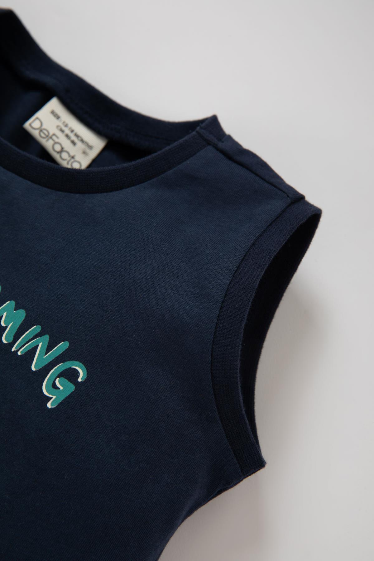 Defacto Erkek Bebek Baskılı Atlet Şort 2li Takım Z5380a223sm fotoğrafı 4 (önizleme)