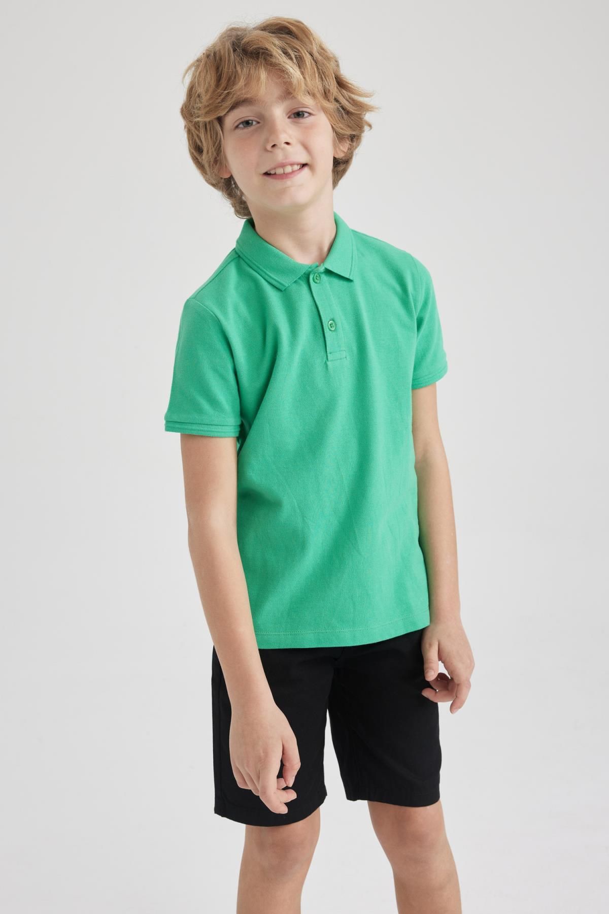 DeFacto-Chlapecké polo tričko Pique s krátkým rukávem K1689a623sm 3