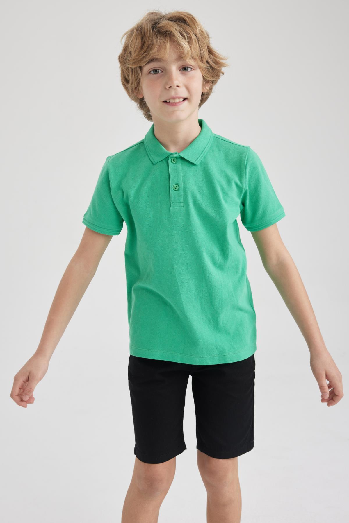 DeFacto-Chlapecké polo tričko Pique s krátkým rukávem K1689a623sm 4