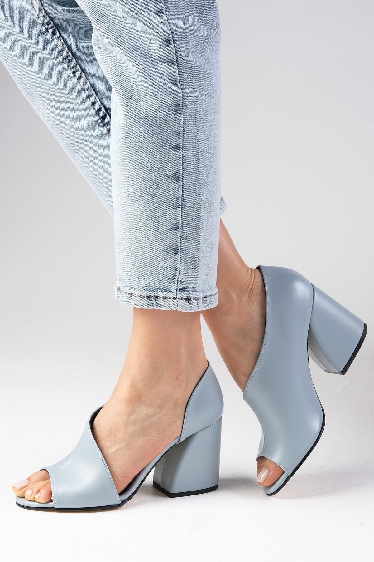 Mio Gusto-Dziecięce niebieskie buty na obcasie 5