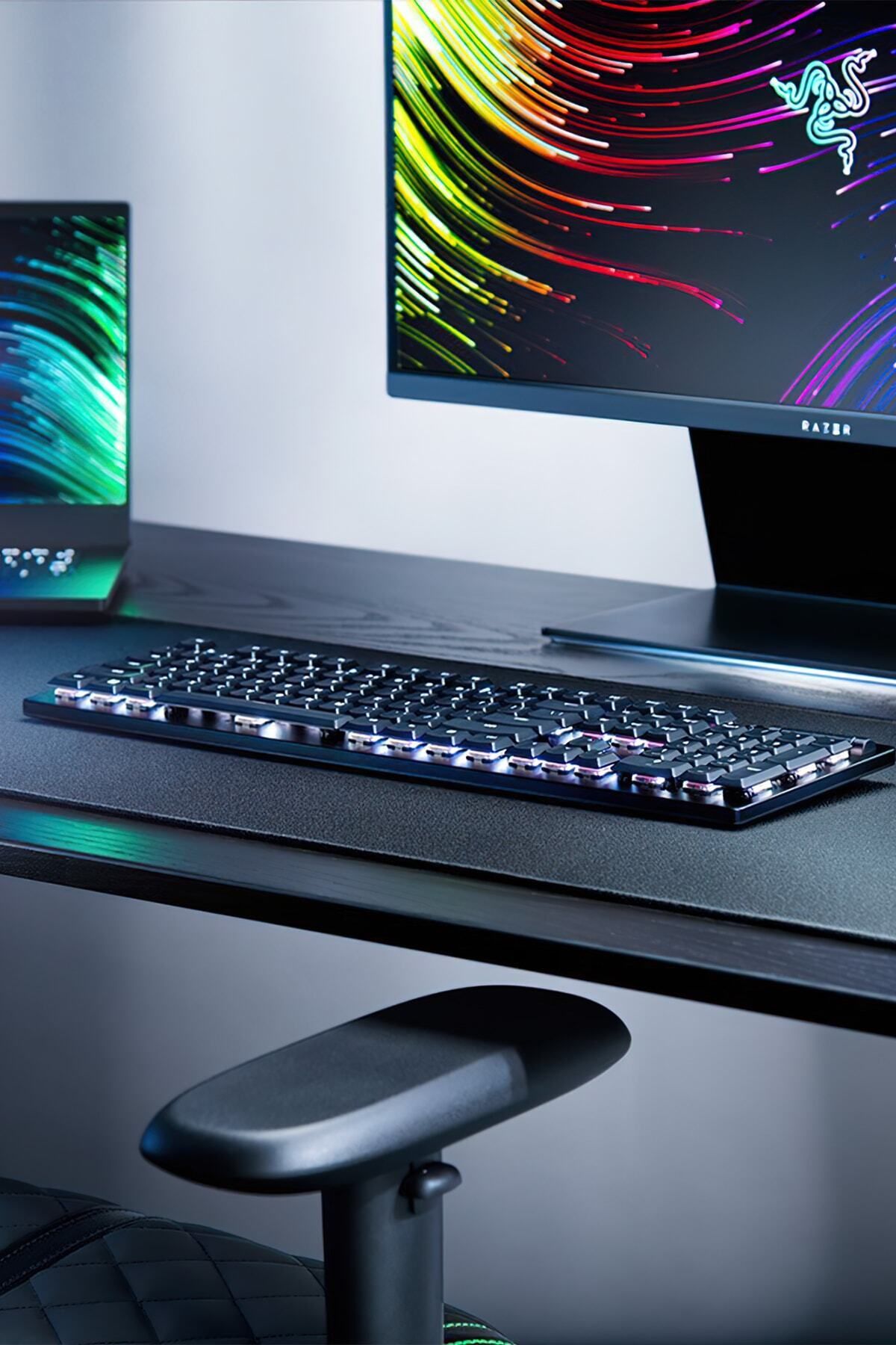 RAZER-Deathstalker V2 Pro Red Switch Us Layout Rgb Black Wireless Mechanical Gaming Player Keyboard 3