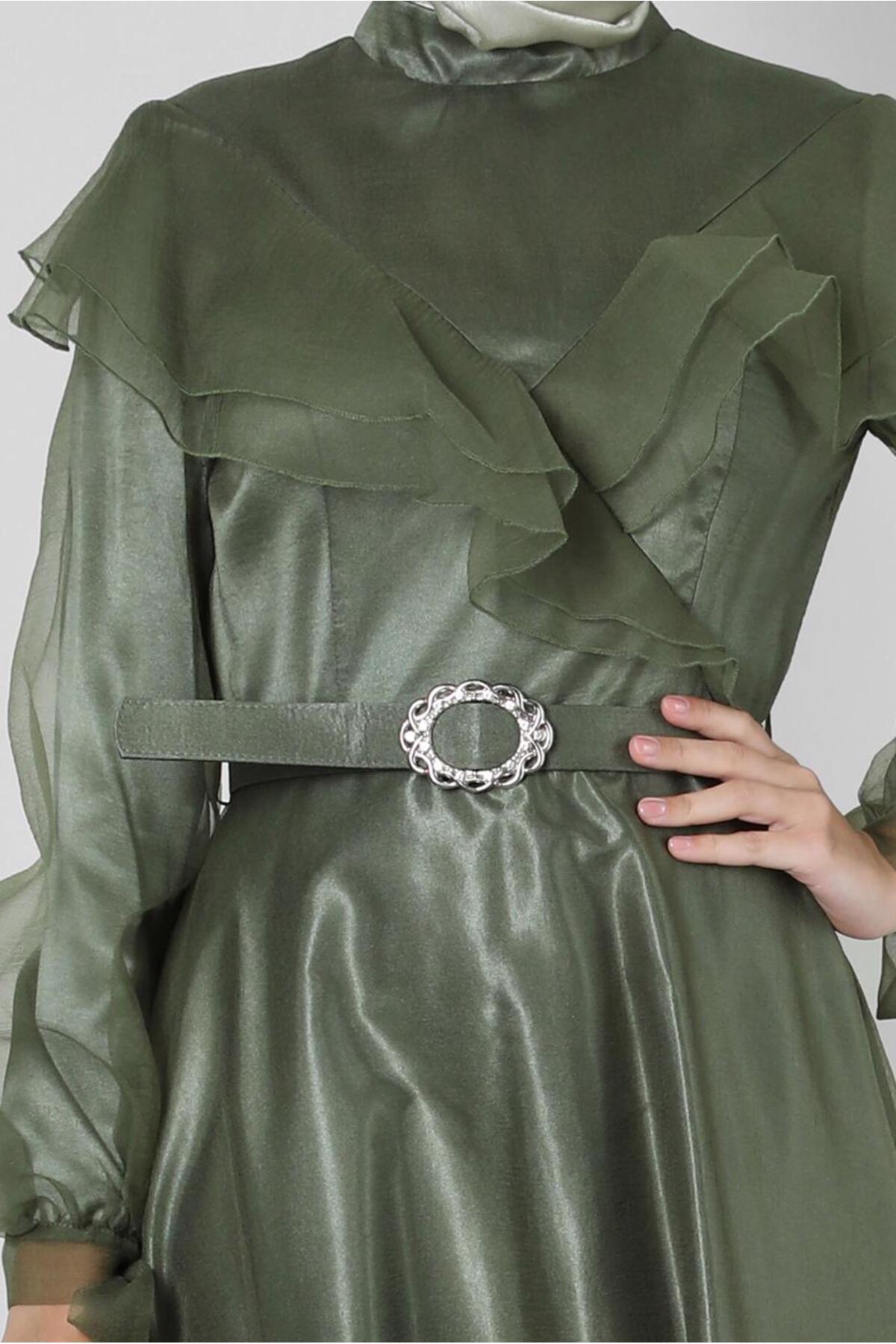 مانتو ابایا زنانه آلوینا | 23YABL0050397 Alvina - Image 4