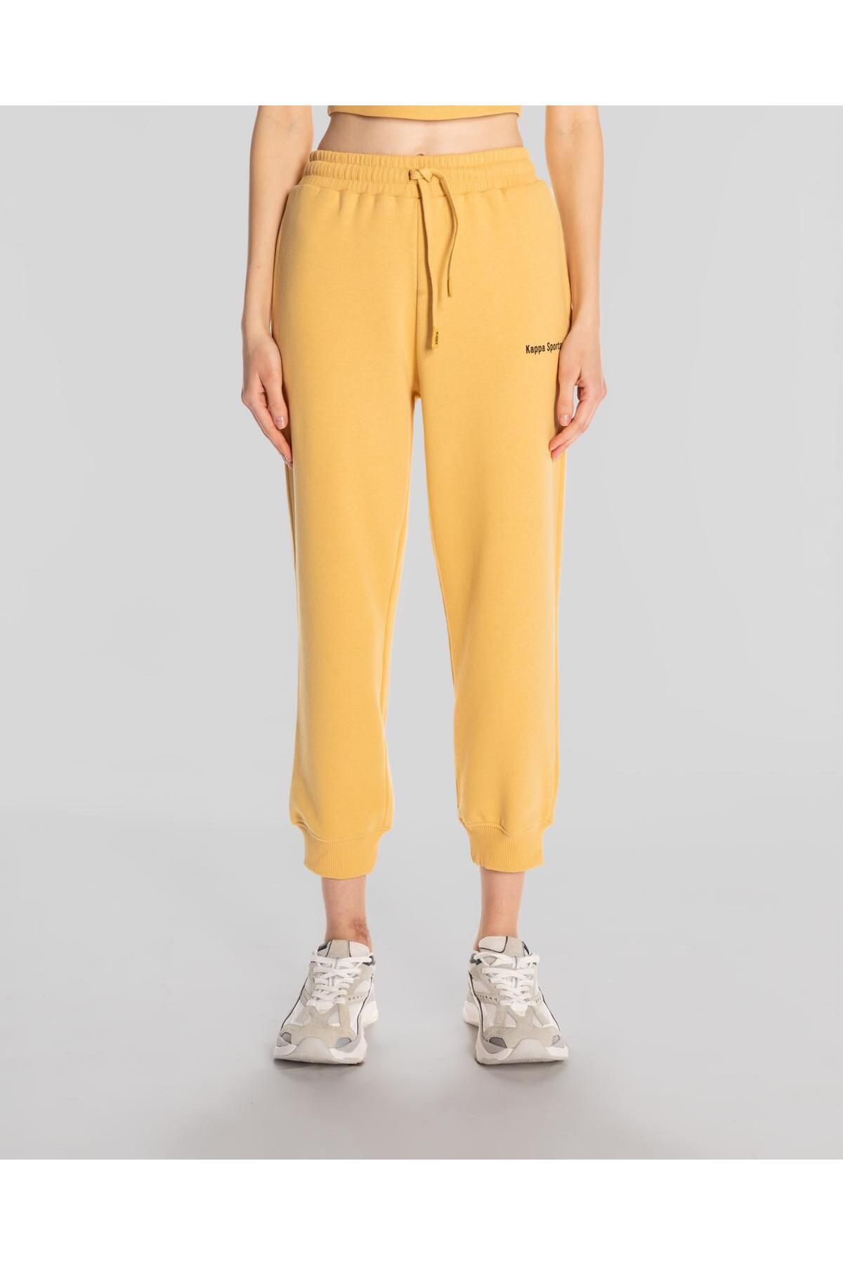 Yellow kappa sweatpants hot sale