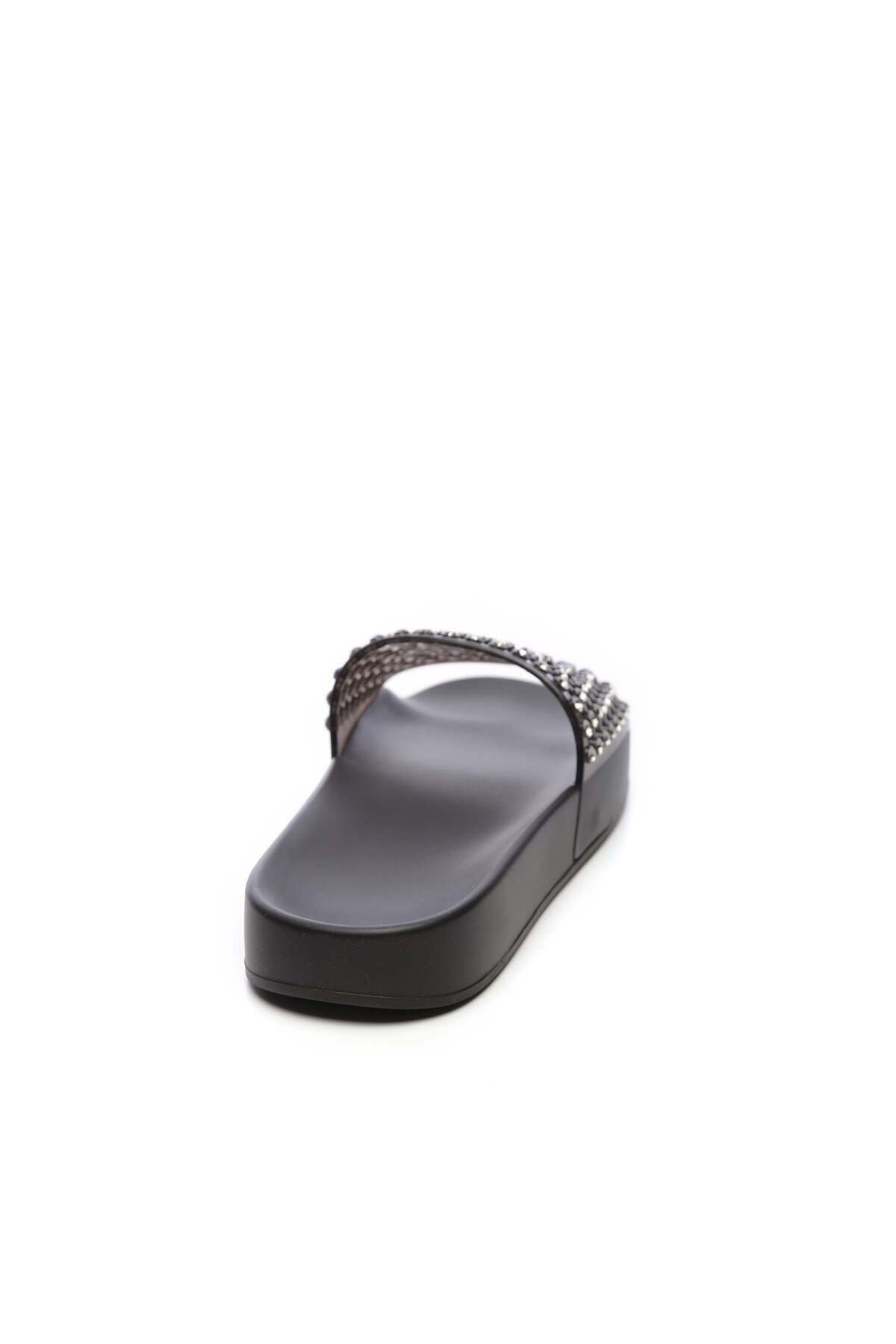 دمپایی سیاه زنانه زن منشی Swarovski Stone Slipper Tamer Tanca