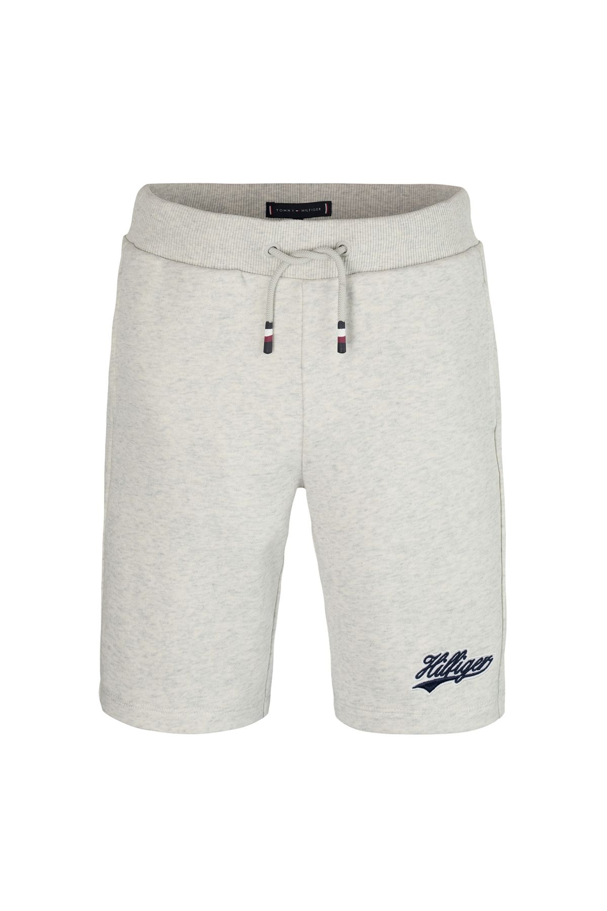Tommy Hilfiger Normal Bel Normal Gri Erkek ort HILFIGER SCRIPT SWEATSHORTS