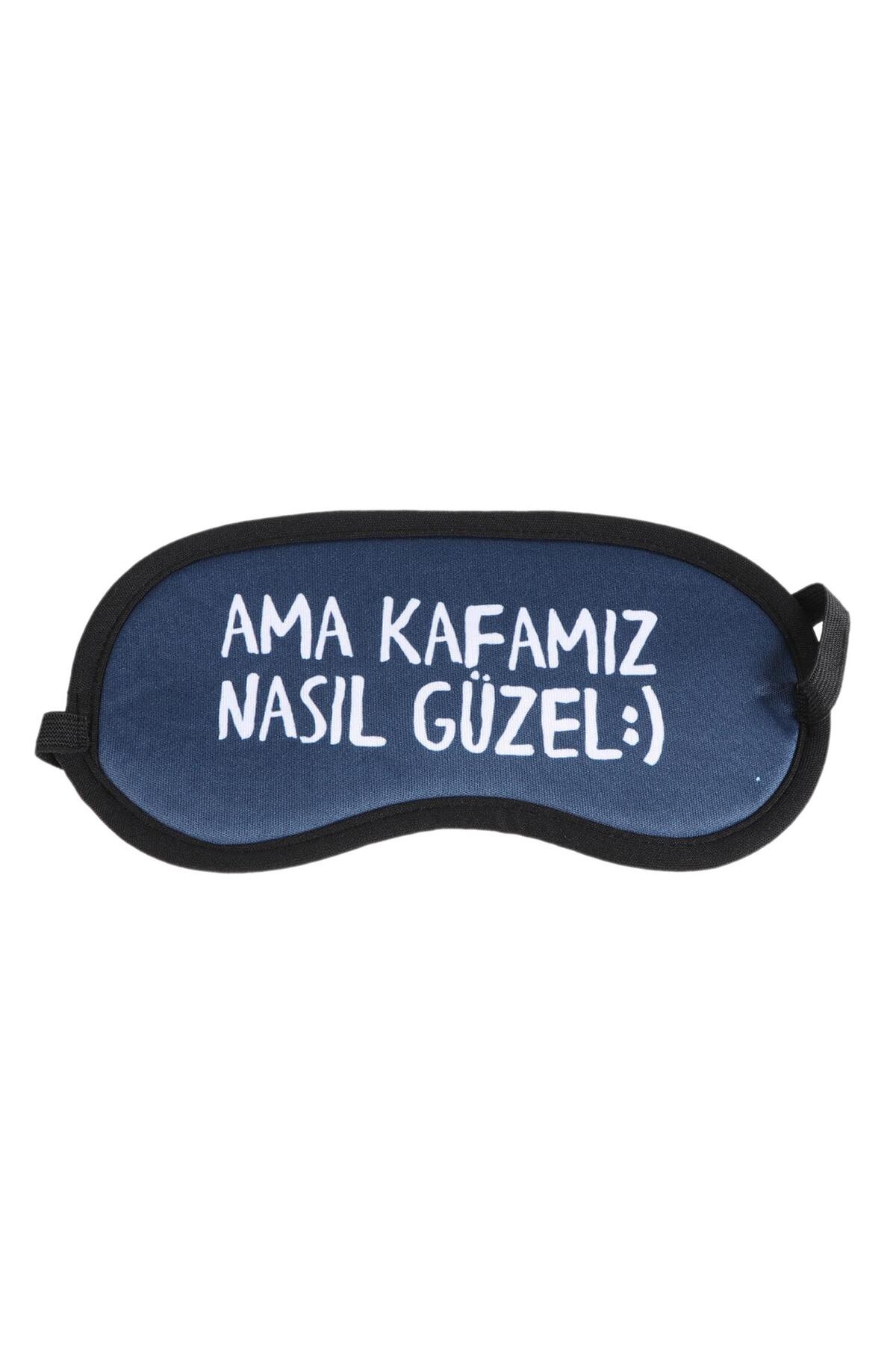 Afillix Concept Ama Kafamız Nasıl Güzel Tasarım Pamuklu Uyku Bandı