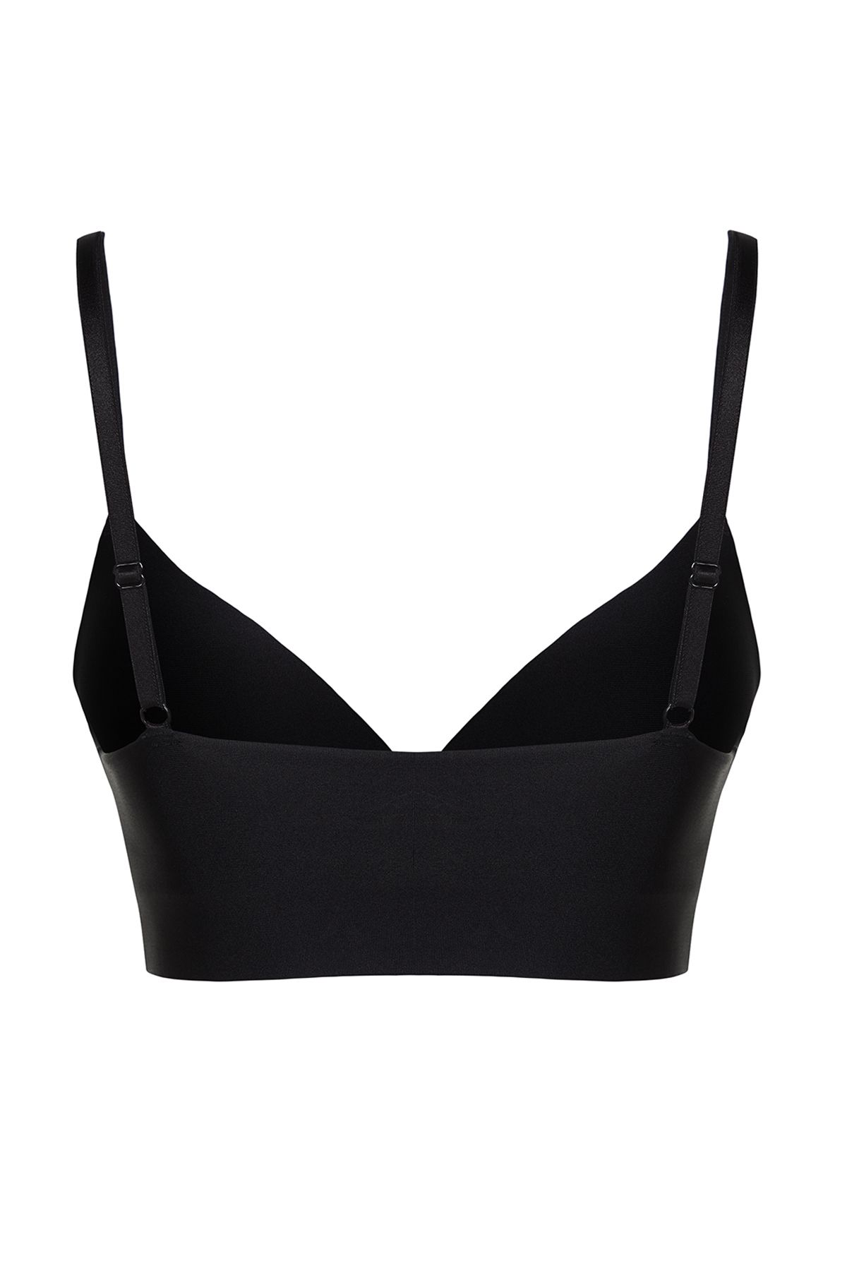 Trendyol Collection-Premium schwarzer Micro-String-Träger ohne Bügel, gepolsterter/Push-Up-Bustier-Strick-BH THMSS24SU00024 8