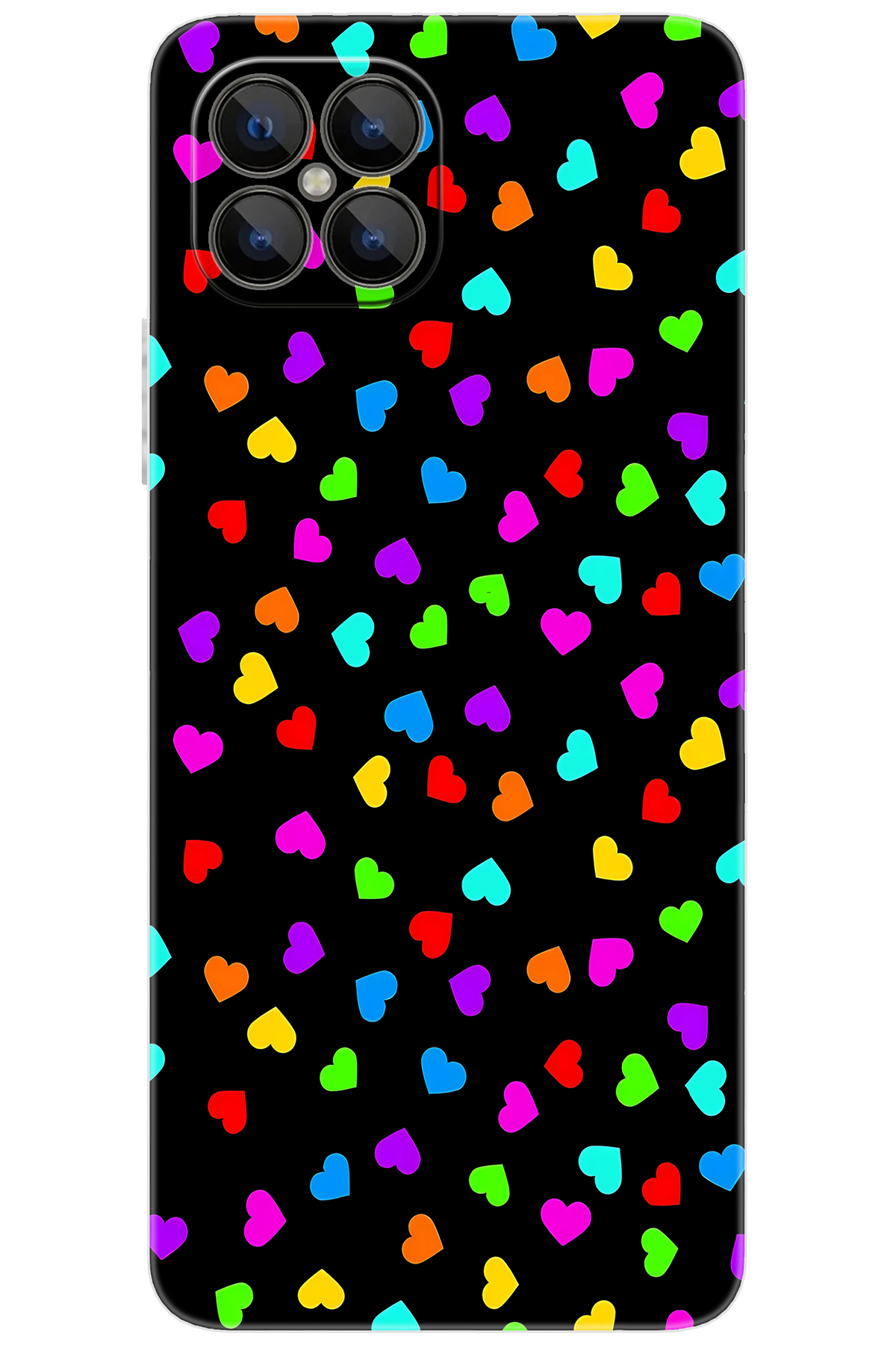 X600 Compatible Sheath Pattern Printed Silicone Colored Tiny Hearts NGO:1017 CP-gCxjikE