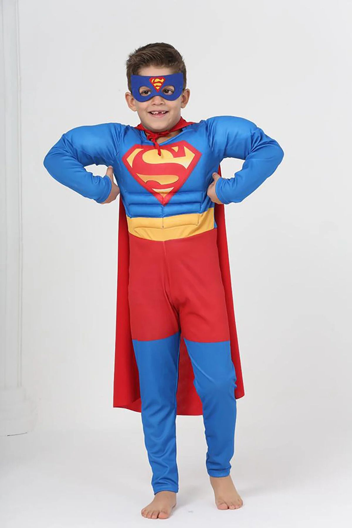 Superman-Kostüm muskulöser Kinder-Superman-Maskenparty- und Anzug für besondere Anlässe 4