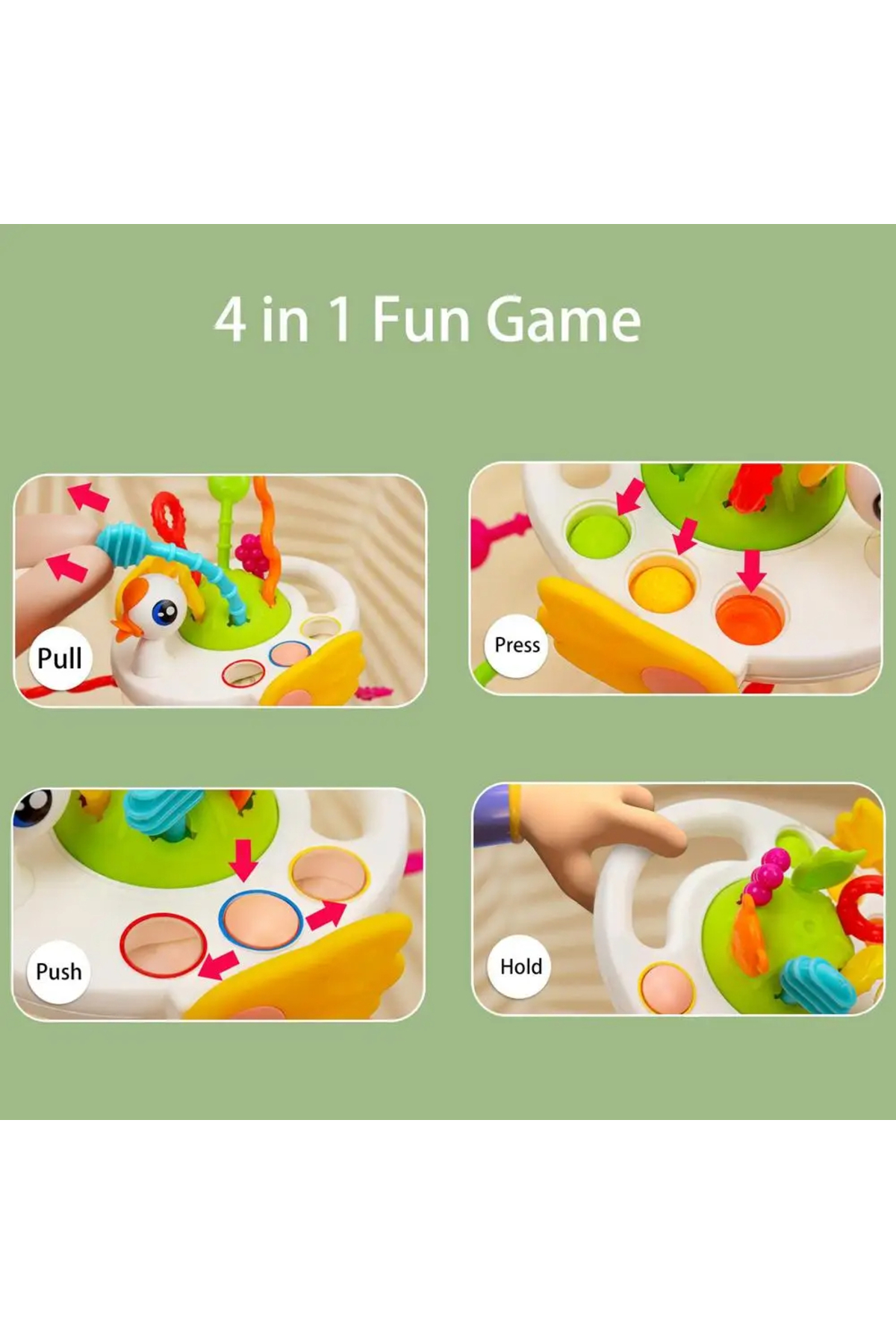 Zigver Montessori Bebek Oyuncakları Duyusal Geliştirme Eğitici Oyuncaklar 1 -3 Yaş fotoğrafı 4 (önizleme)