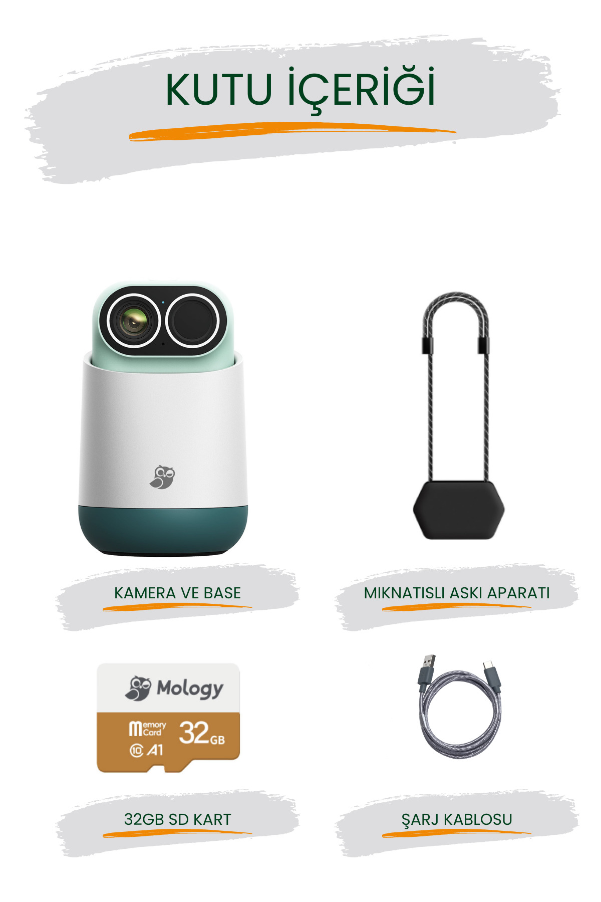 MOLOGY Yapay Zeka Destekli - Akıllı Kamera - 360° Derece Görüş 2.5k Görüntü Kalitesi Bebek Kamerası fotoğrafı 7 (önizleme)