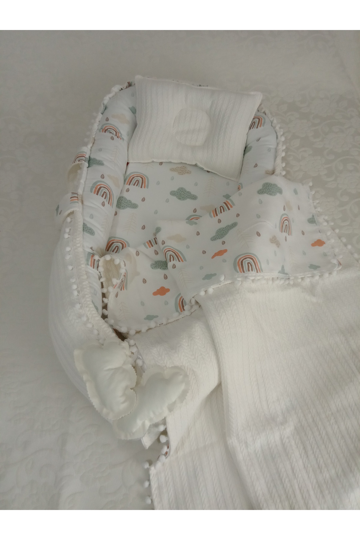babynest ve yastık puset örtüsü puset minder emzirme yastığı battaniye 2