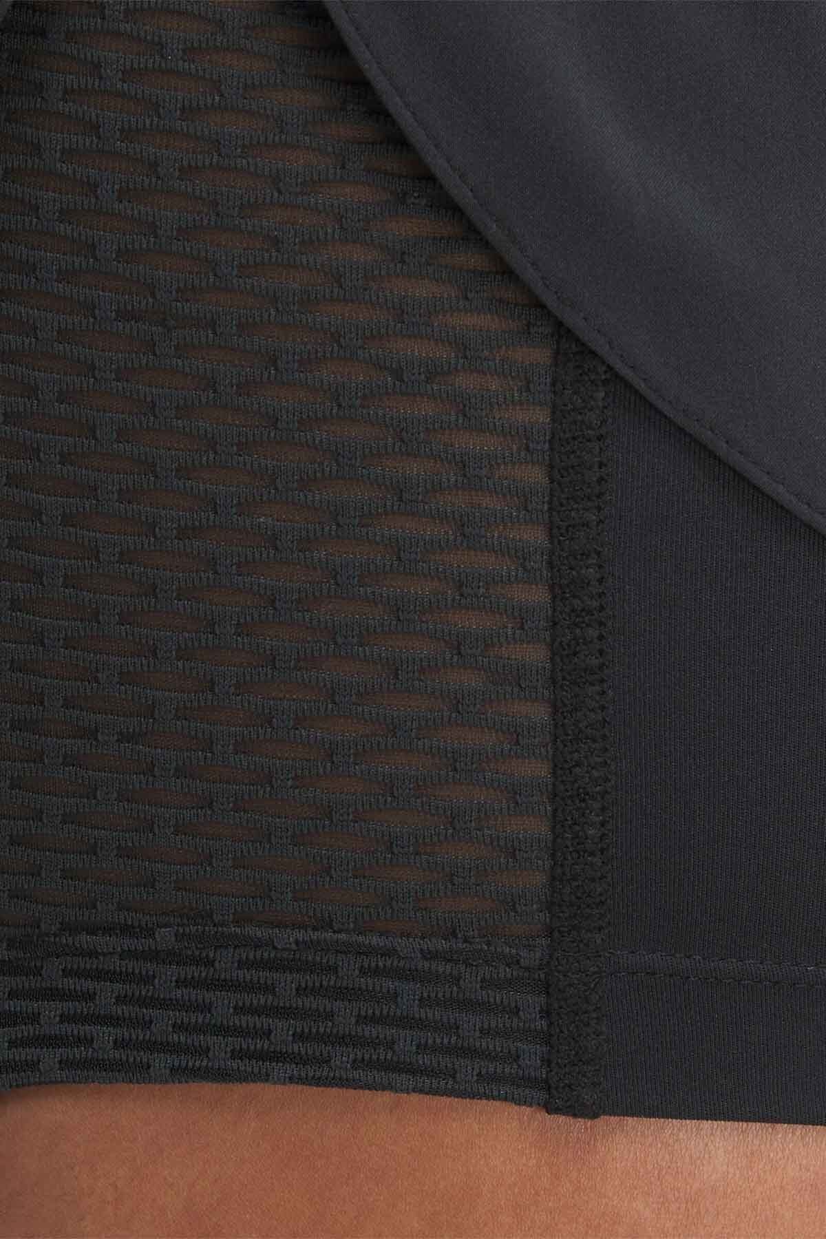 Reebok-RUNNING 2 IN 1 SHORT Siyah Kadın Şort 4