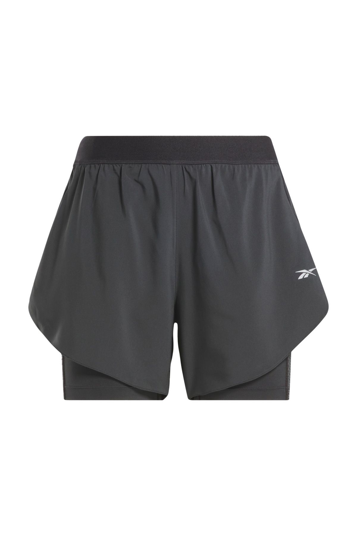 Reebok-RUNNING 2 IN 1 SHORT Siyah Kadın Şort 6