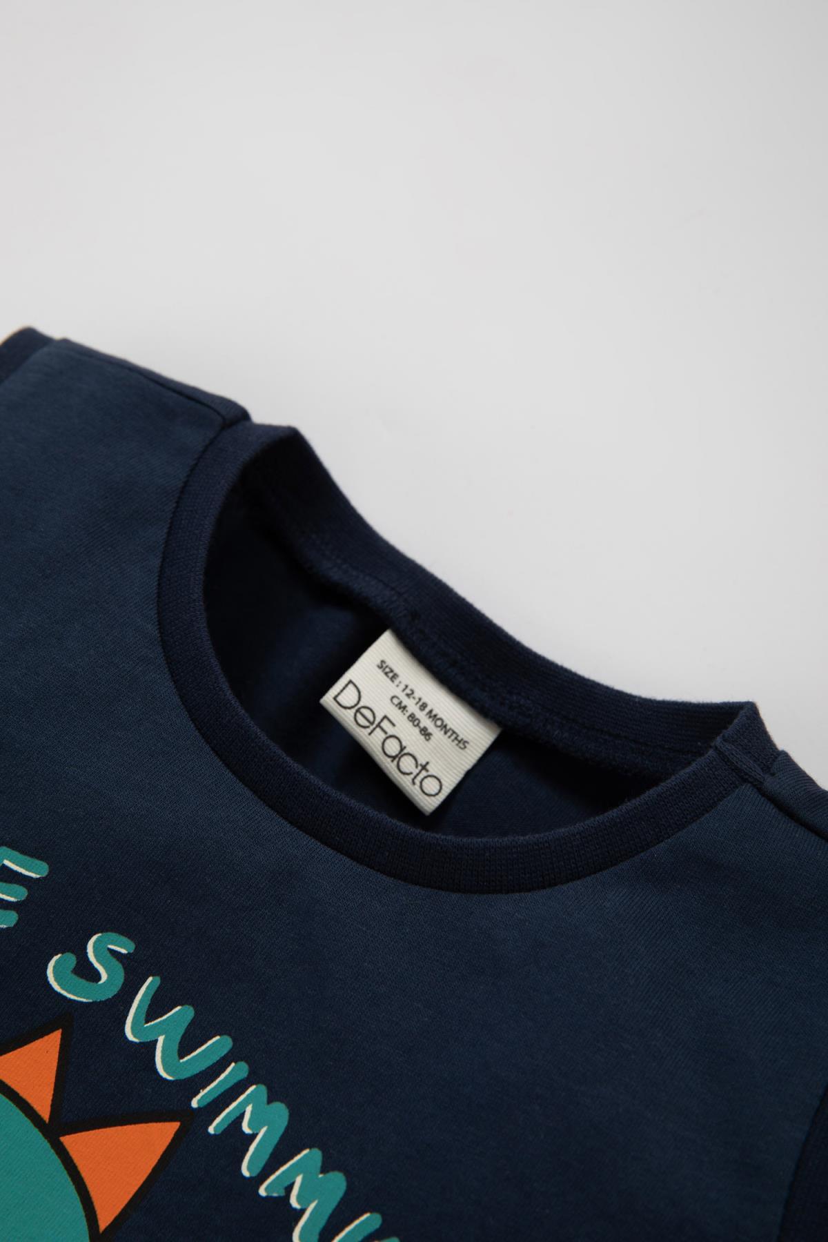 Defacto Erkek Bebek Baskılı Atlet Şort 2li Takım Z5380a223sm fotoğrafı 3 (önizleme)