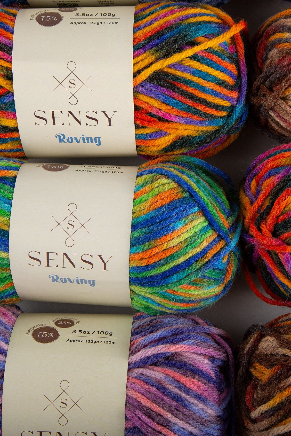 SENSY-قسط Roving اليد الحياكة الخيط وشاح قبعة صغيرة الخيط الصوف سترة المعطف الخيط سترة الخيط الصوف الخيط البرتقالي 5