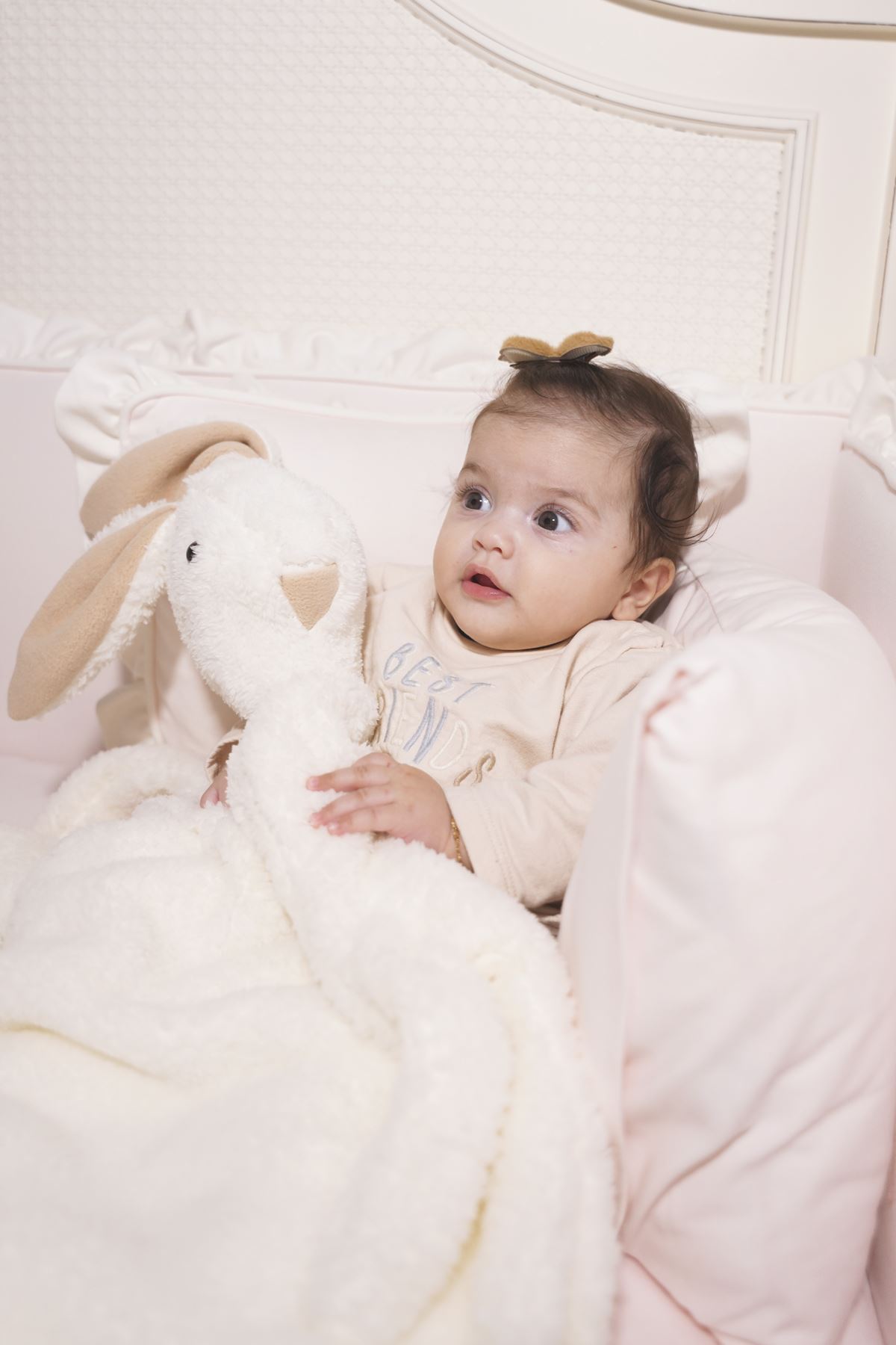 Modakids Sevimli Tavşancık Bebek Çocuk Battaniyesi Kışlık Peluş Welsoft Tavşan Battaniye fotoğrafı 2 (önizleme)