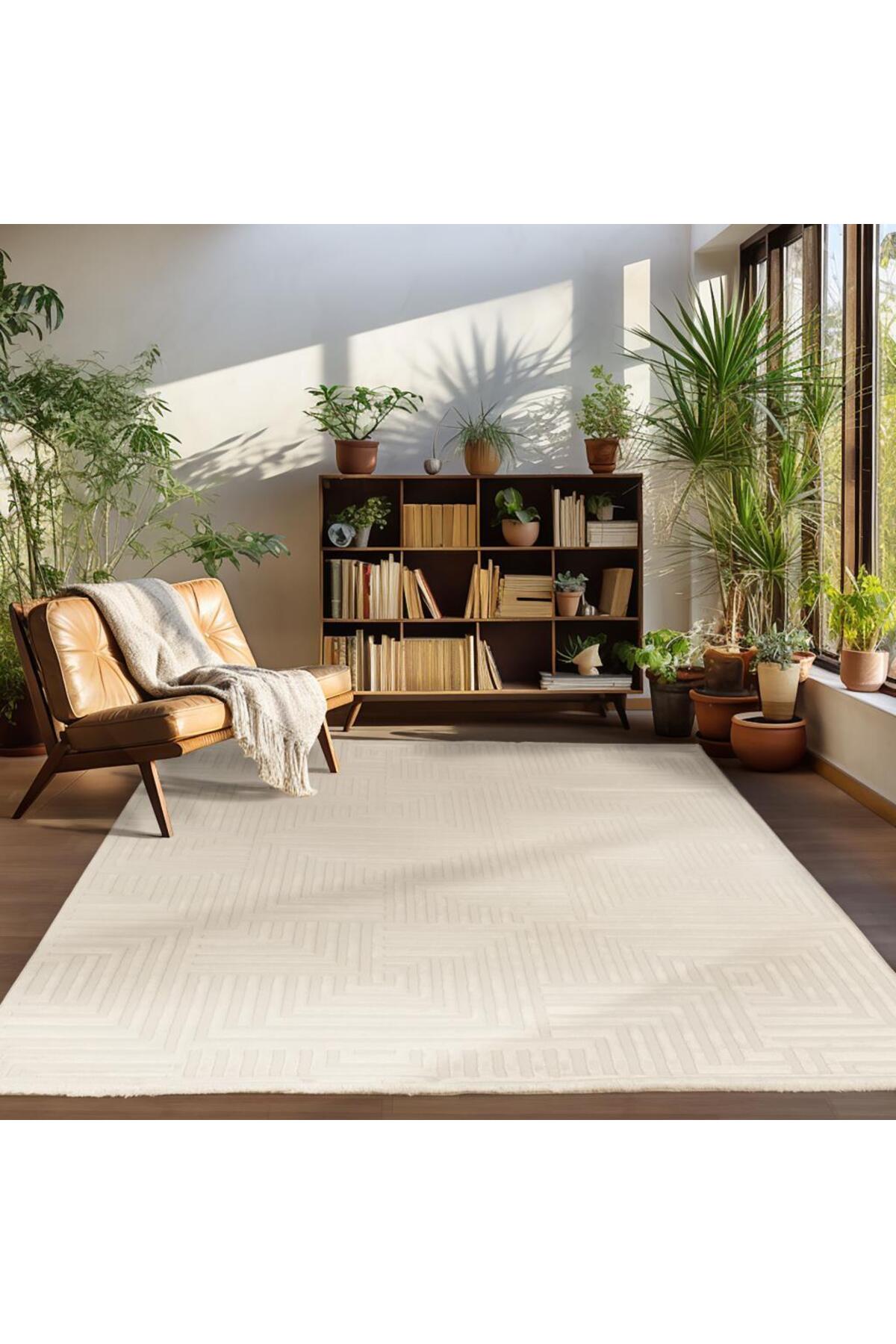 Carpettex Kabartmalı Halı Geometrik desenli İskandinav Bohem tarzı ...