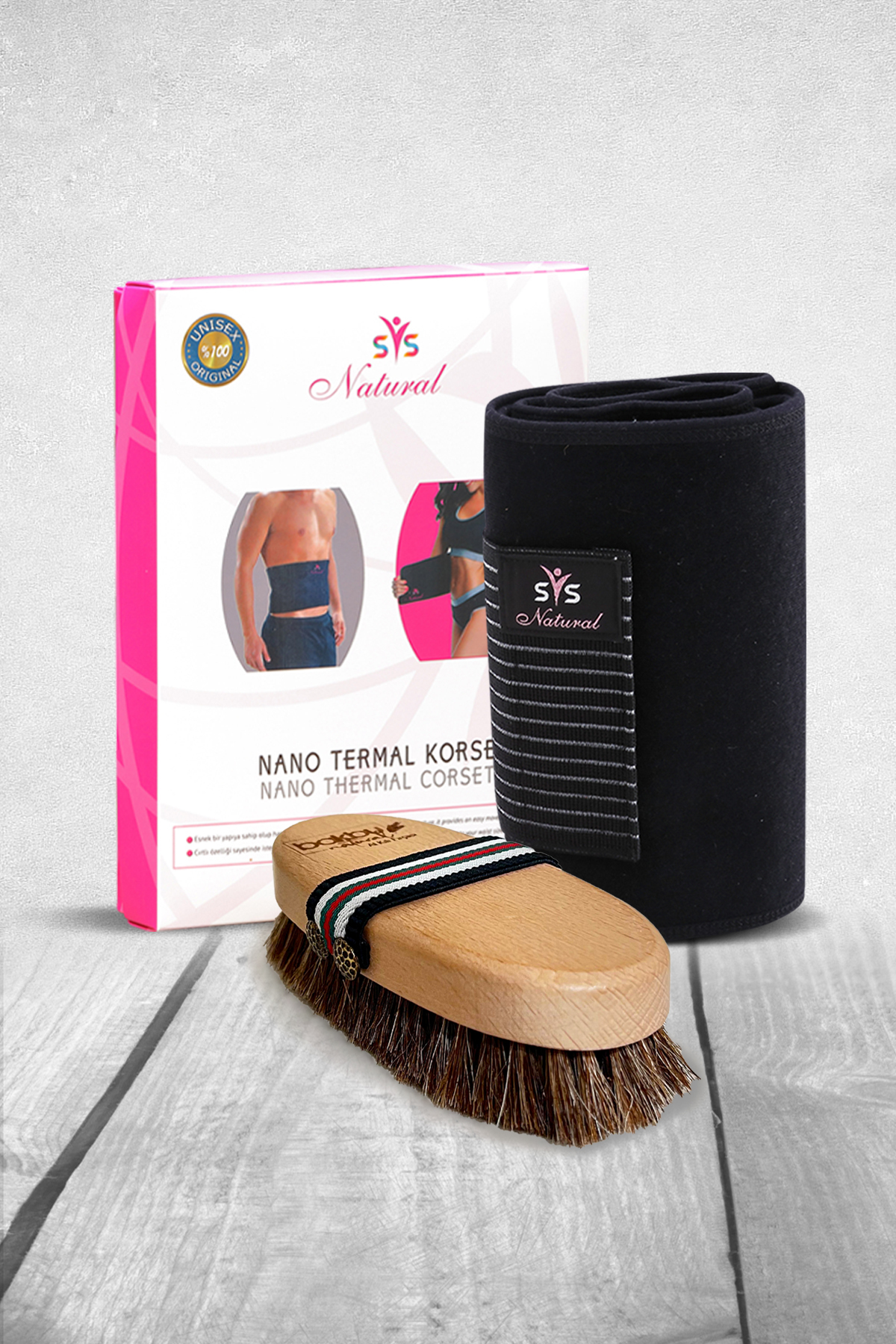 Nano Thermal Waist Belly Abdominal Slimming Slimming,recovery Corset and Bamboo Weft Brush
