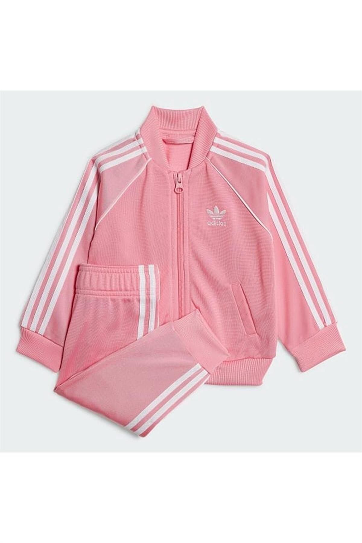 adidas Sweatsuit set Pink Trendyol