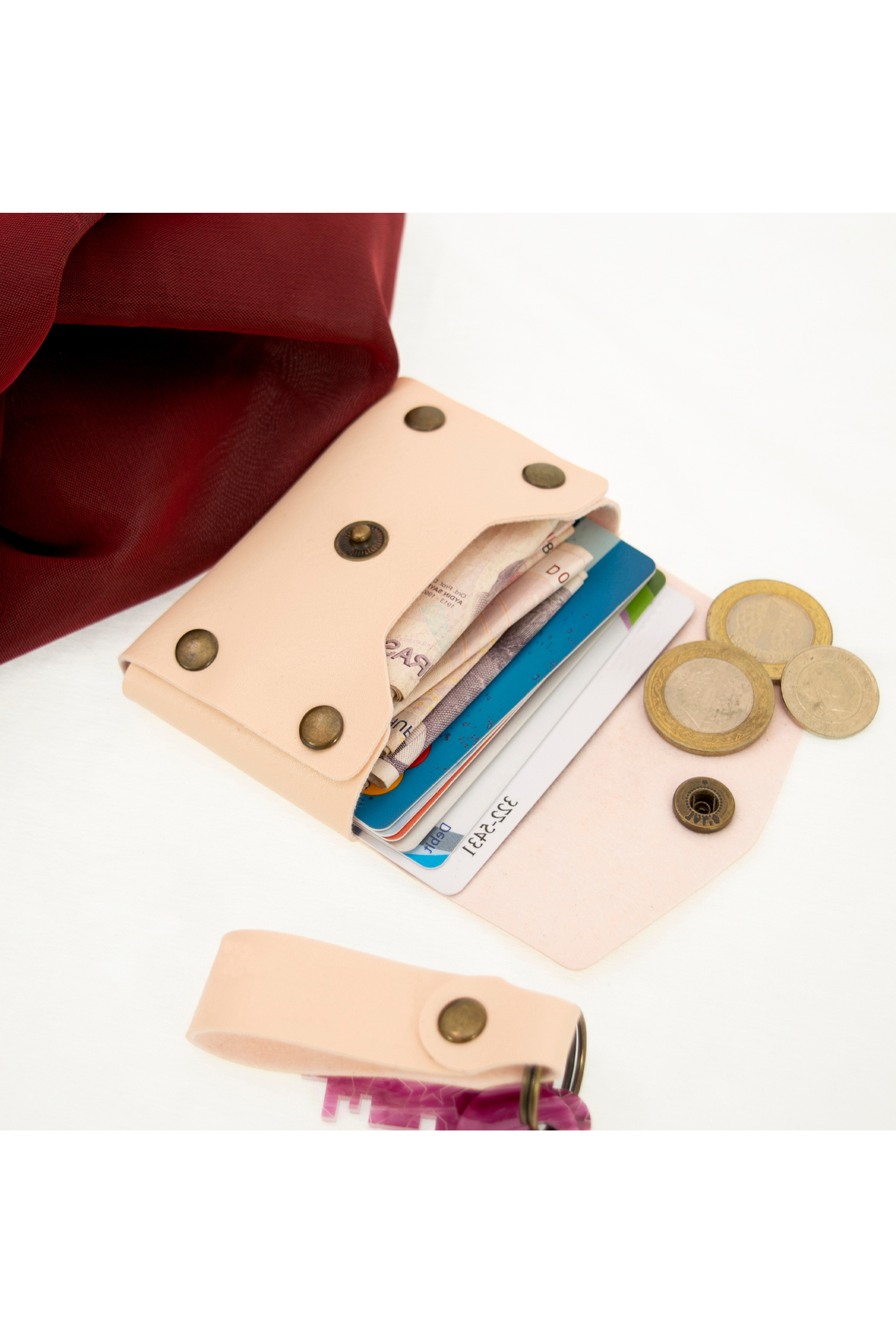 کیف پول مردانه صورتی miawiki | MW-CA5510 اورجینال - تصویر 2